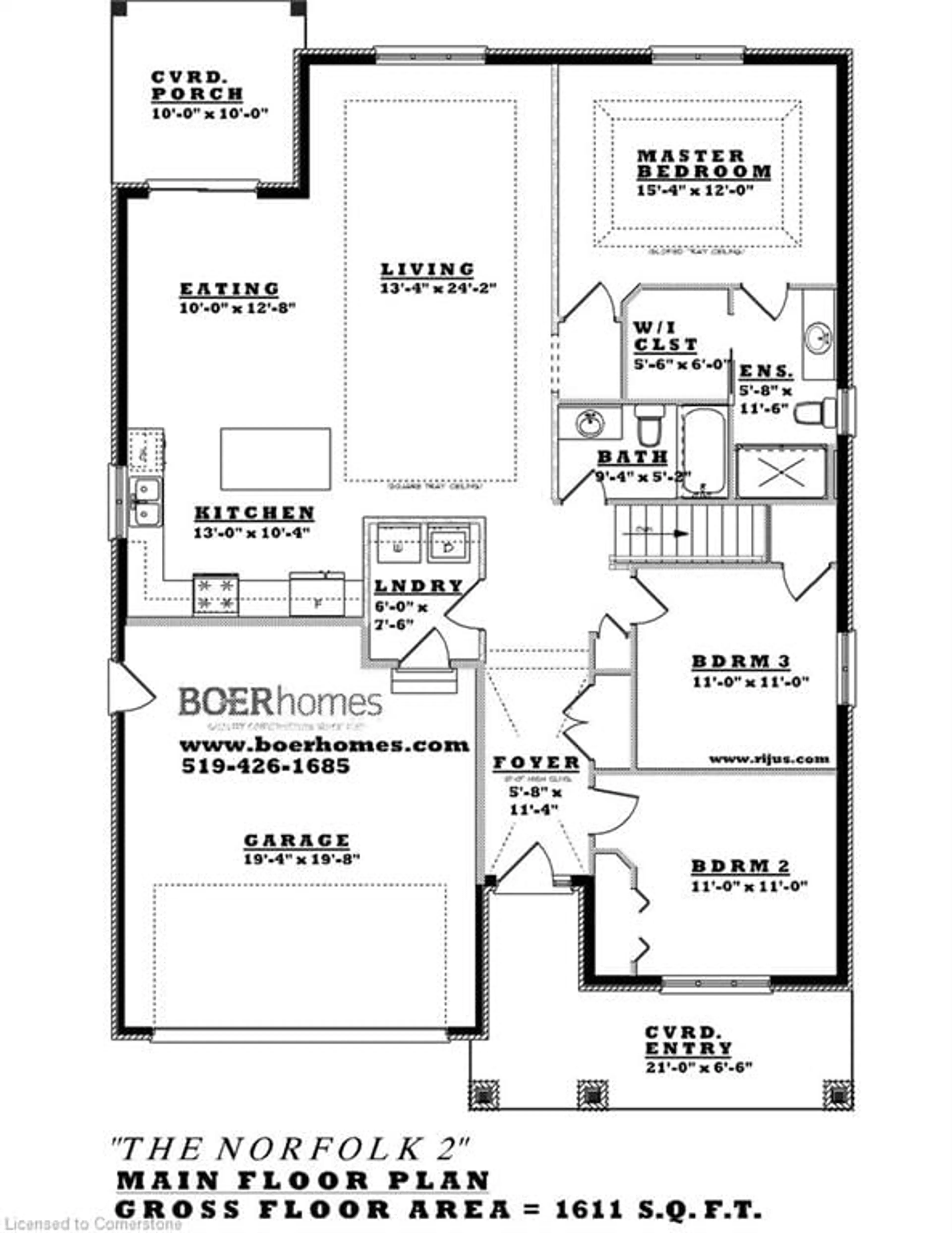 Floor plan for 42 Duchess Dr, Delhi Ontario N4B 0B3