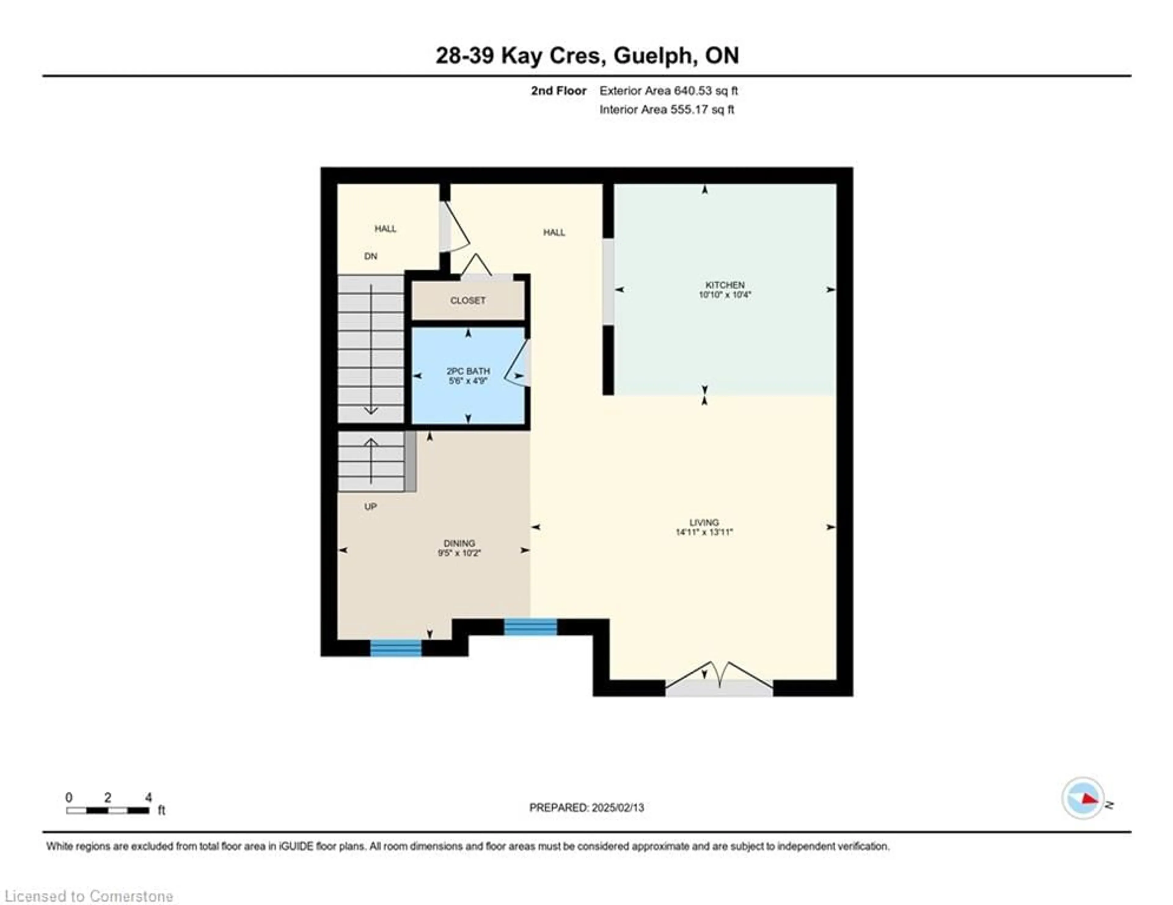 Floor plan for 39 Kay Cres #28, Guelph Ontario N1L 0N5