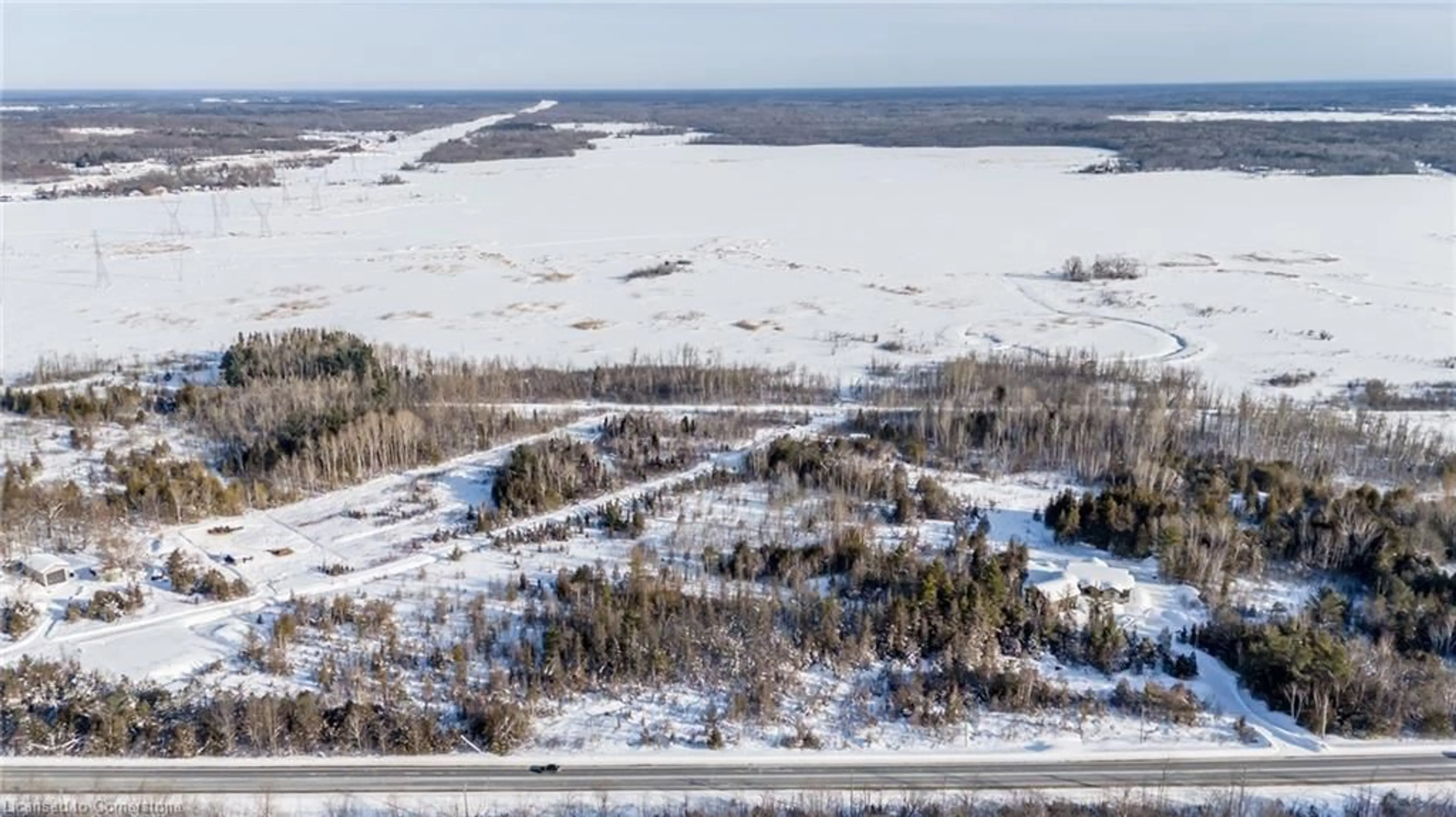 A pic from outside/outdoor area/front of a property/back of a property/a pic from drone, water/lake/river/ocean view for 13201 County Road 16, Tay Ontario L0K 2C0