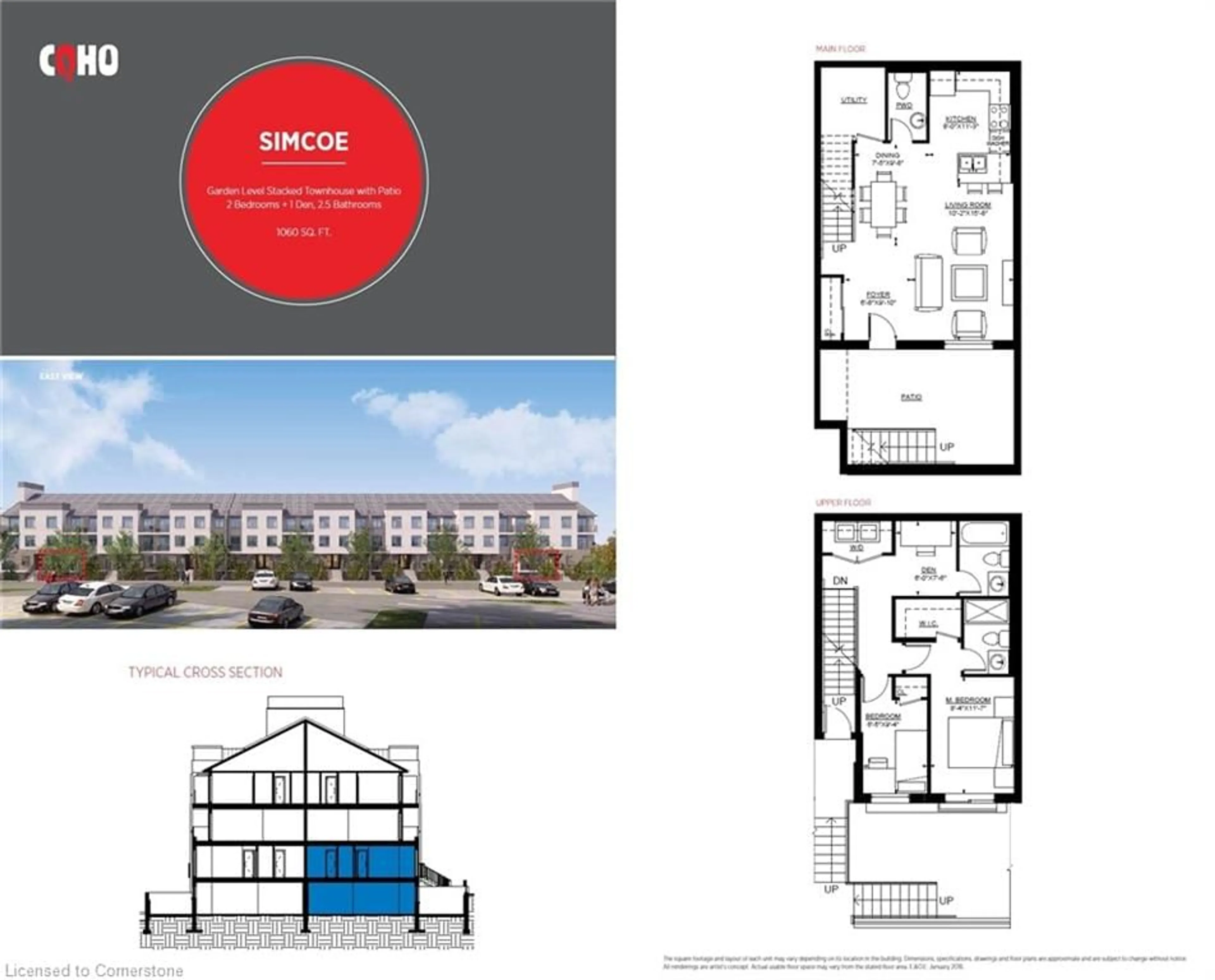 Floor plan for 350 Fisher Mills Rd #C17, Cambridge Ontario N3C 4N5