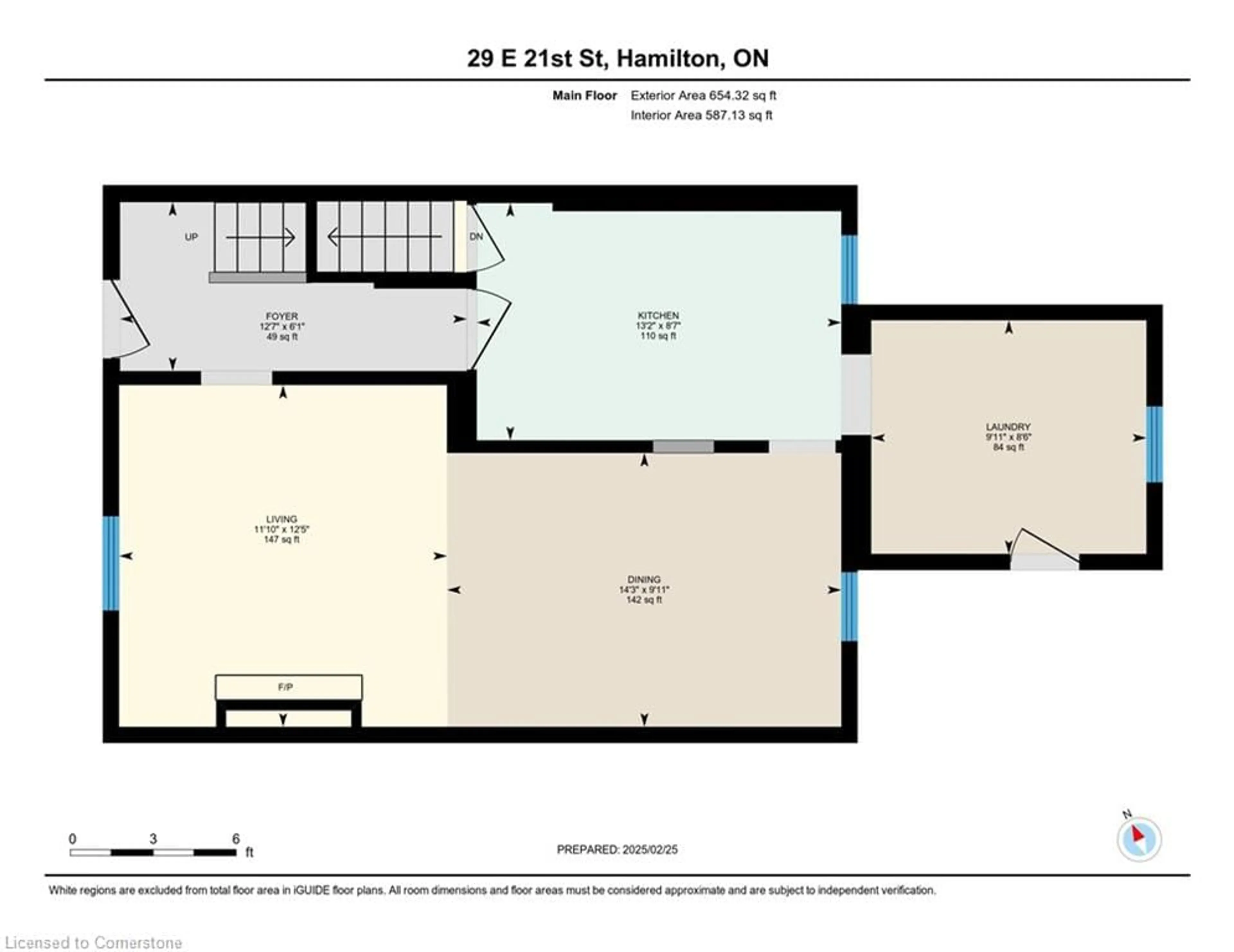 Floor plan for 29 East 21st St, Hamilton Ontario L8V 2T3