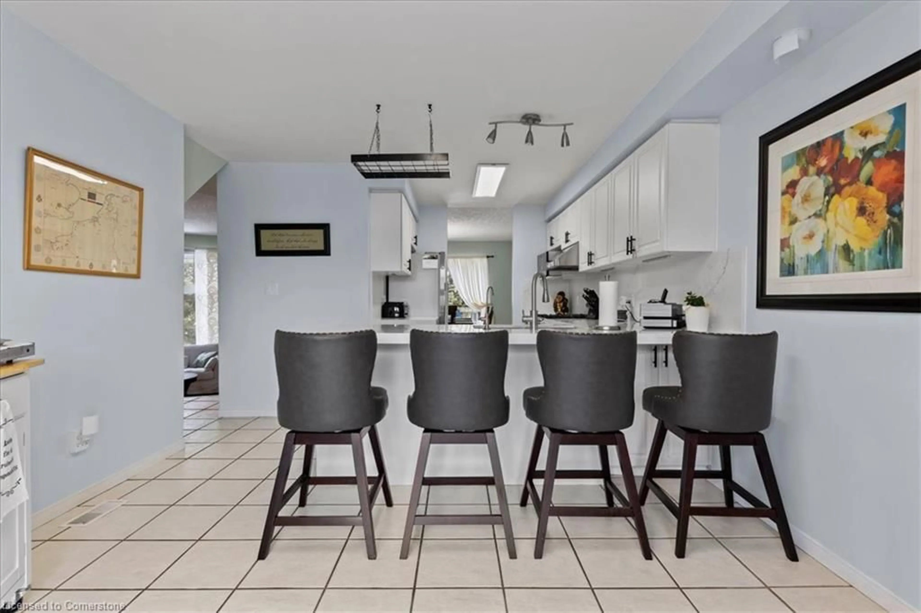 Open concept kitchen, ceramic/tile floor for 199 Saginaw Pky #55, Cambridge Ontario N1T 1T2