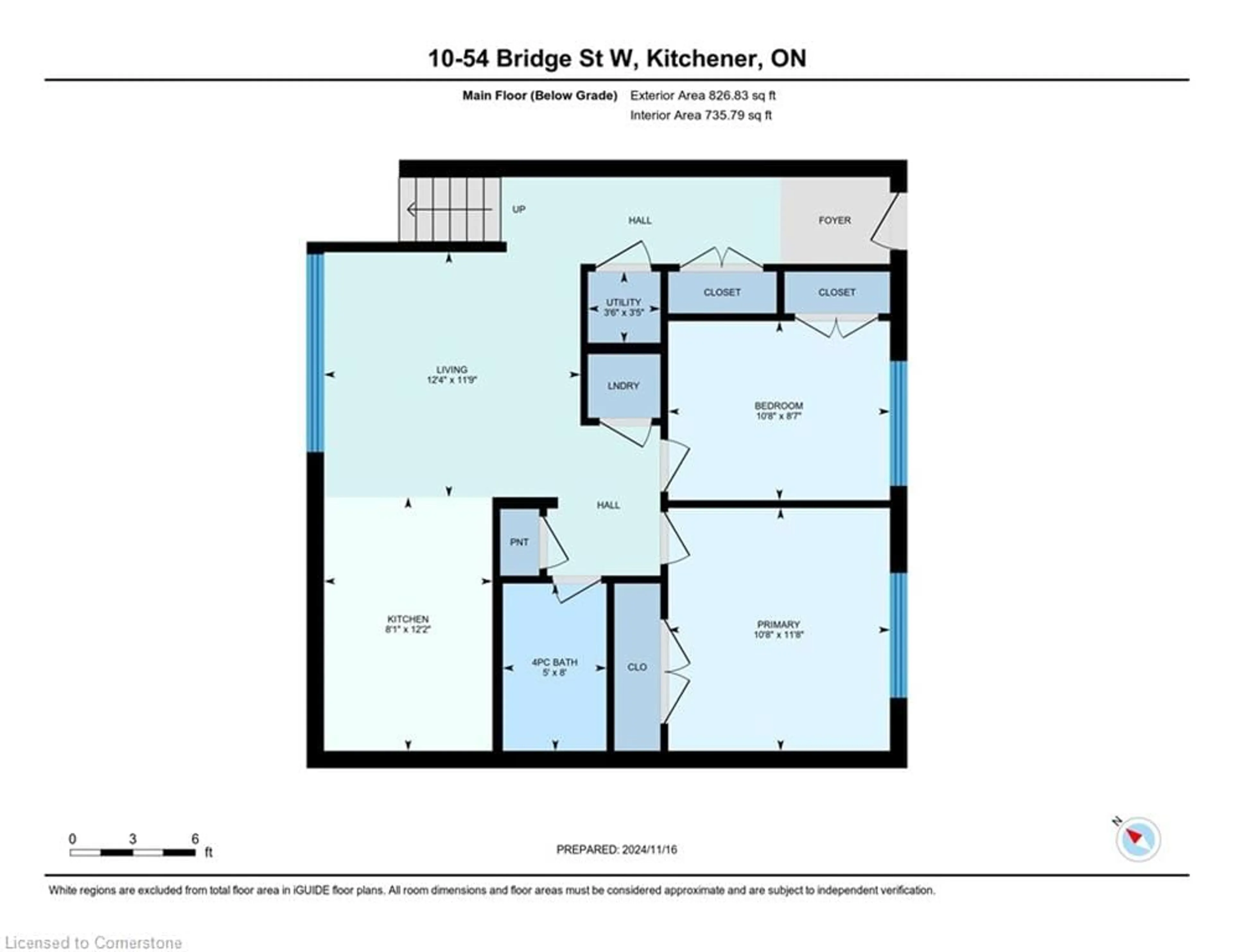 Floor plan for 54 Bridge St #10, Kitchener Ontario N2K 1S2