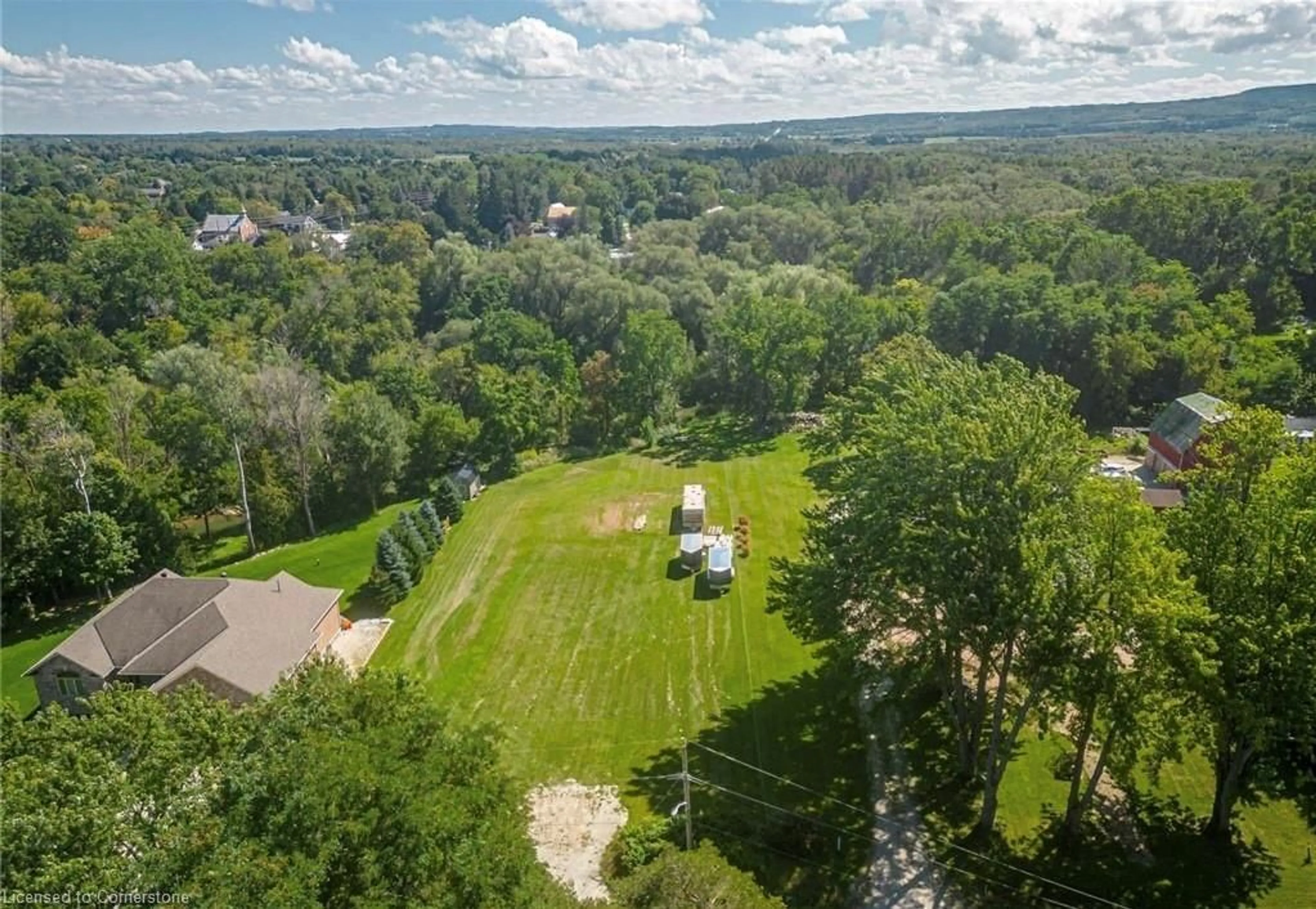 A pic from outside/outdoor area/front of a property/back of a property/a pic from drone, forest/trees view for 7639 36/37 Nottawasaga Sideroad, Nottawa Ontario L0M 1P0