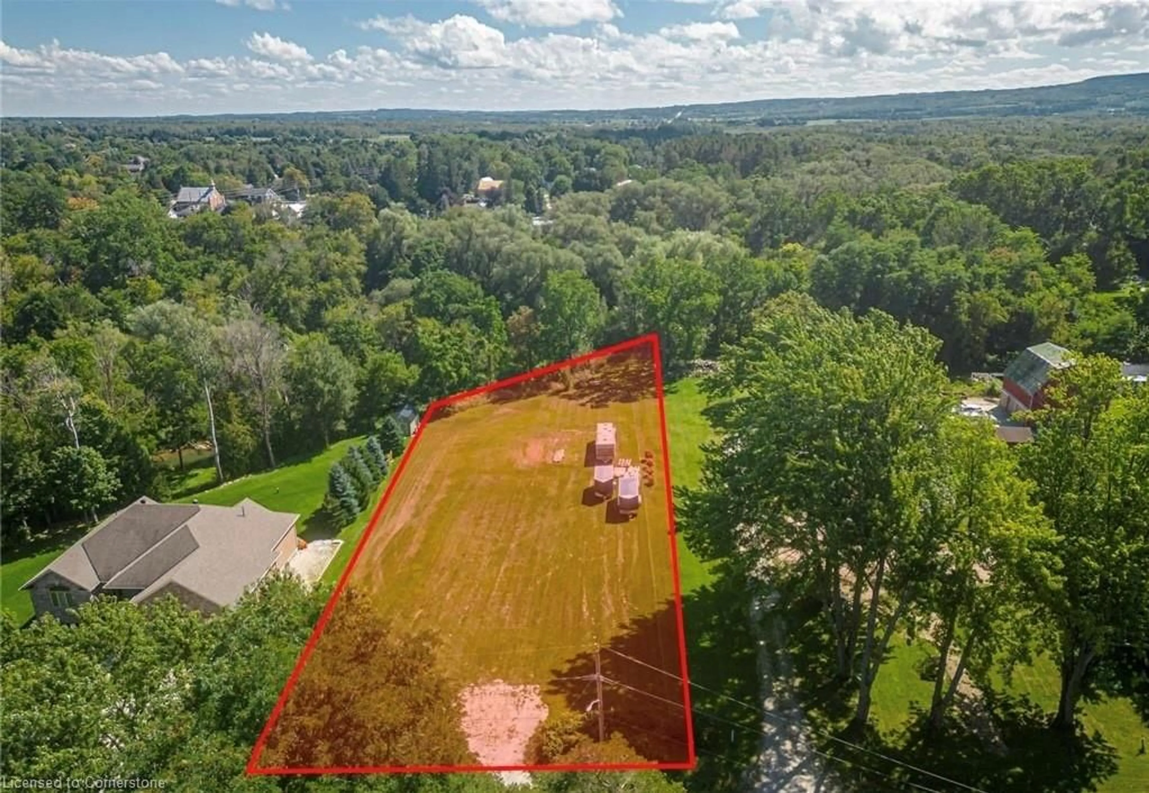 A pic from outside/outdoor area/front of a property/back of a property/a pic from drone, forest/trees view for 7639 36/37 Nottawasaga Sideroad, Nottawa Ontario L0M 1P0