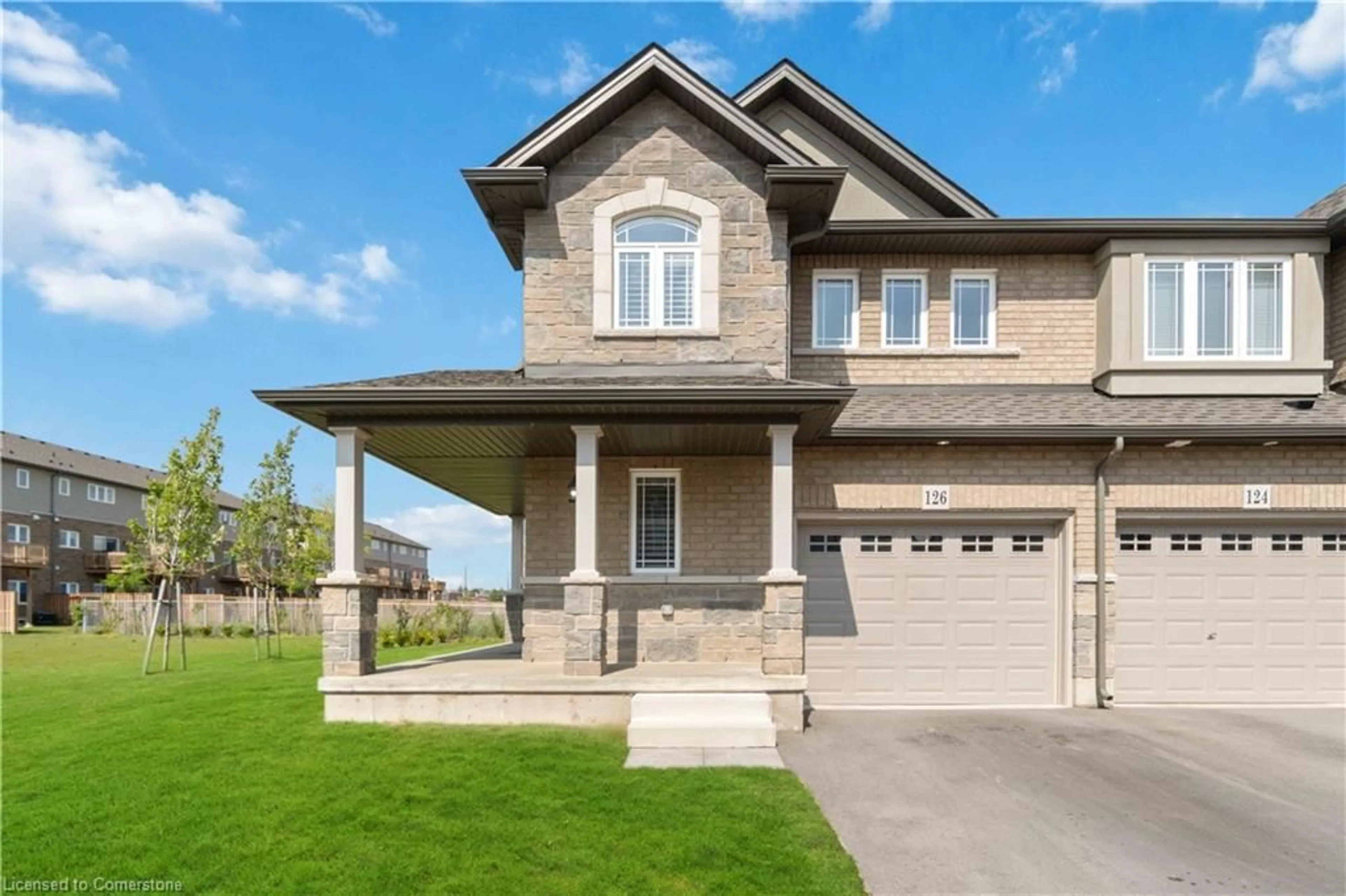 Home with brick exterior material, street for 126 Laguna Village Cres, Hannon Ontario L0R 1P0