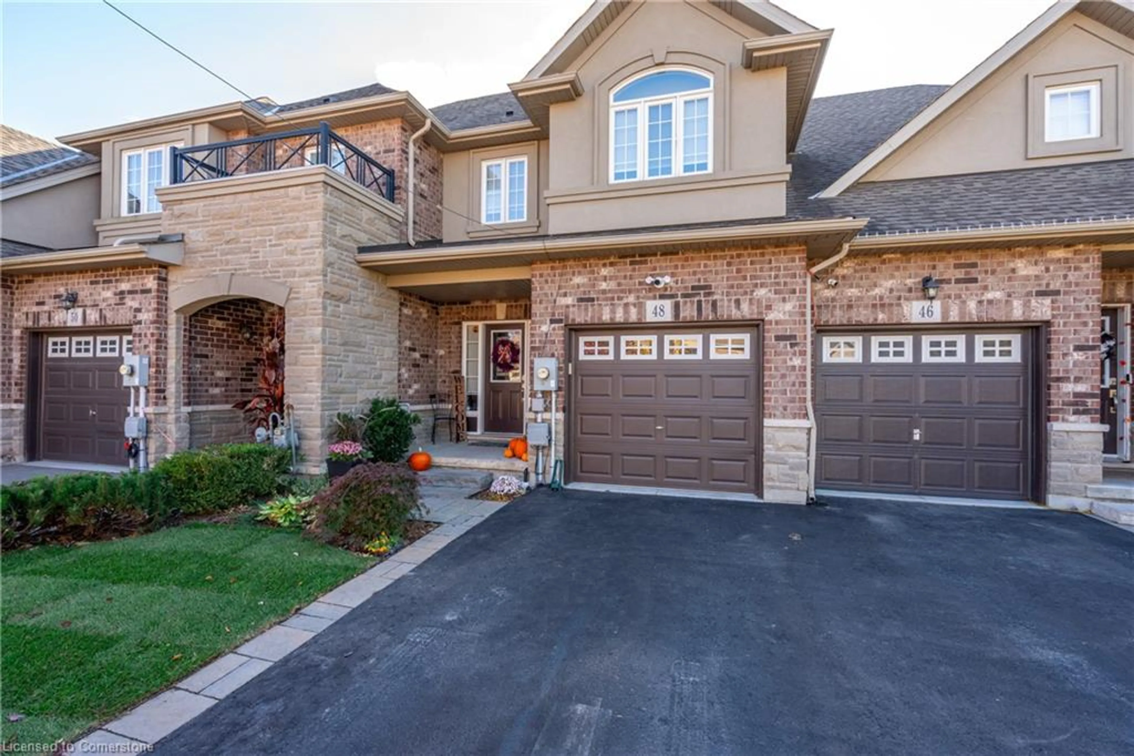 Home with brick exterior material, street for 48 Galileo Dr, Stoney Creek Ontario L8E 0H1