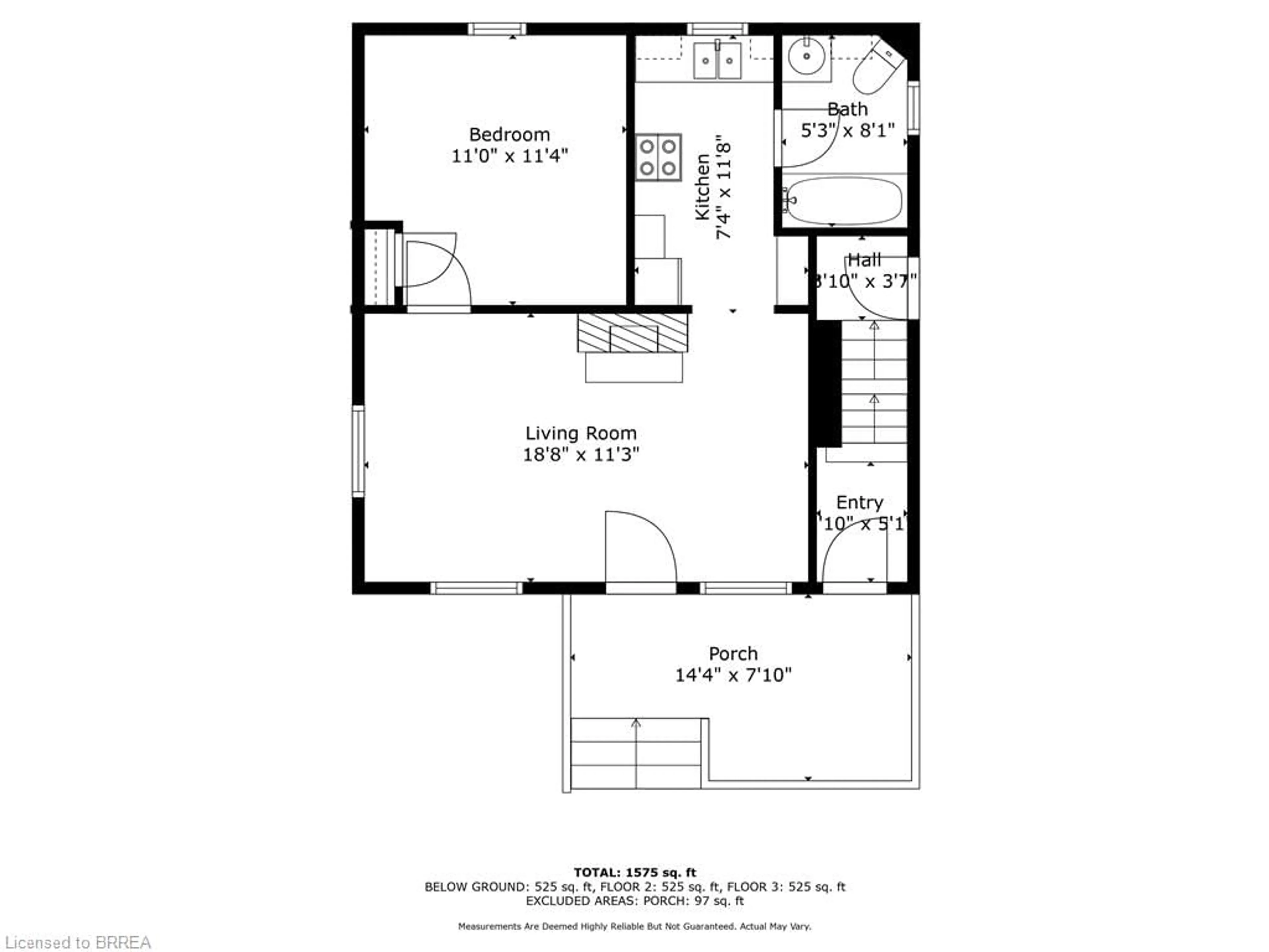 Floor plan for 19 Chapel St, Simcoe Ontario N3Y 1N3