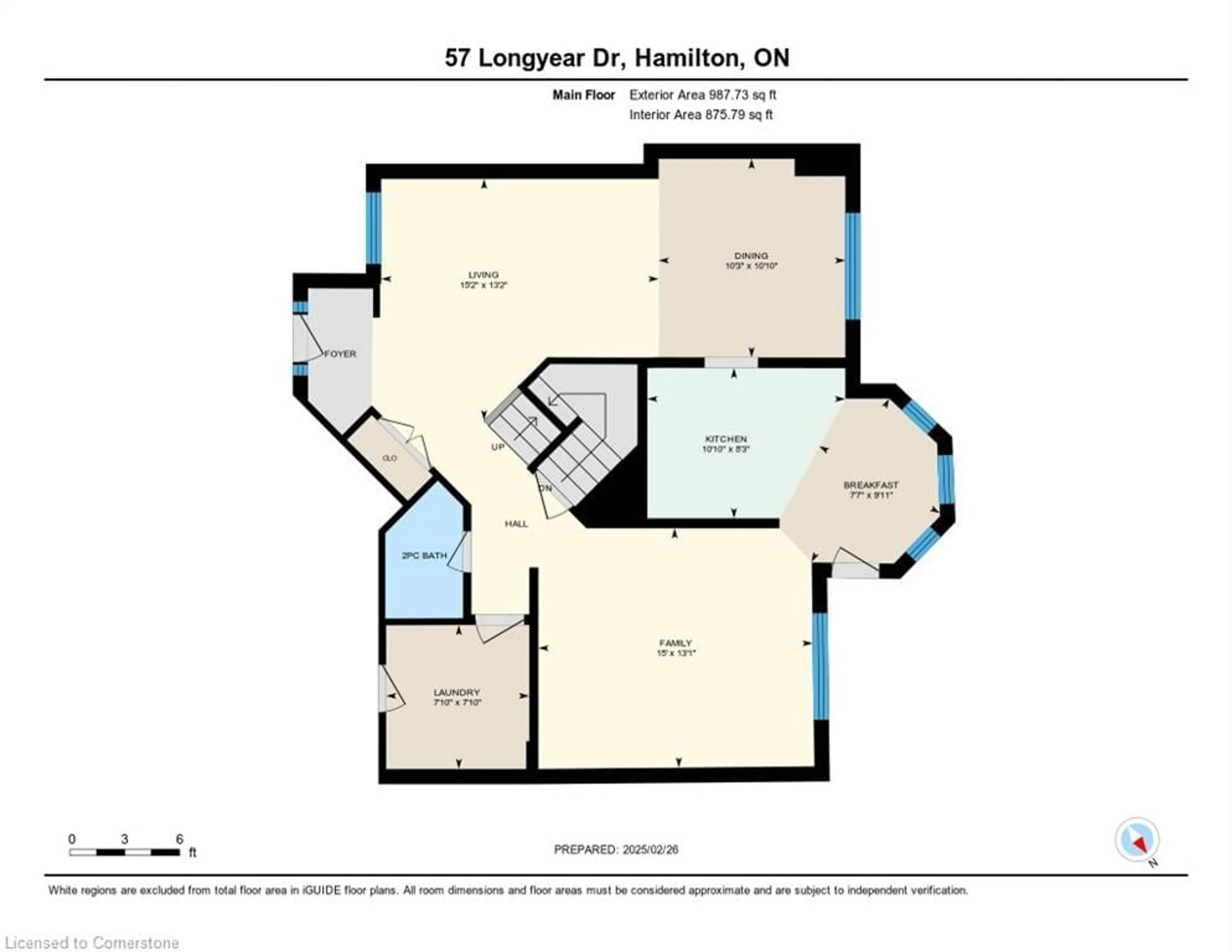 Floor plan for 57 Longyear Dr, Waterdown Ontario L8B 0N8