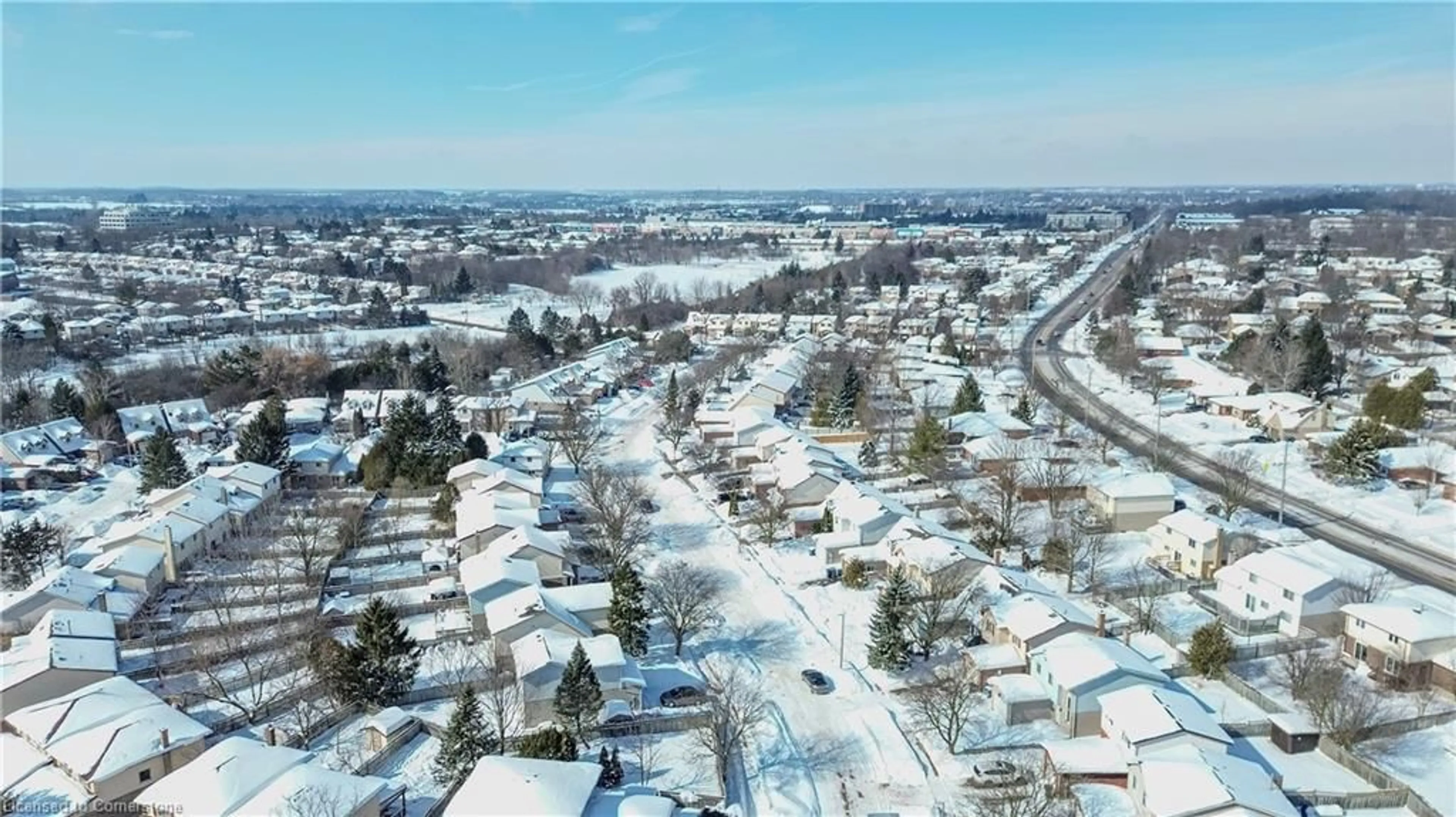 A pic from outside/outdoor area/front of a property/back of a property/a pic from drone, street for 71 Koch Dr, Guelph Ontario N1G 4H6