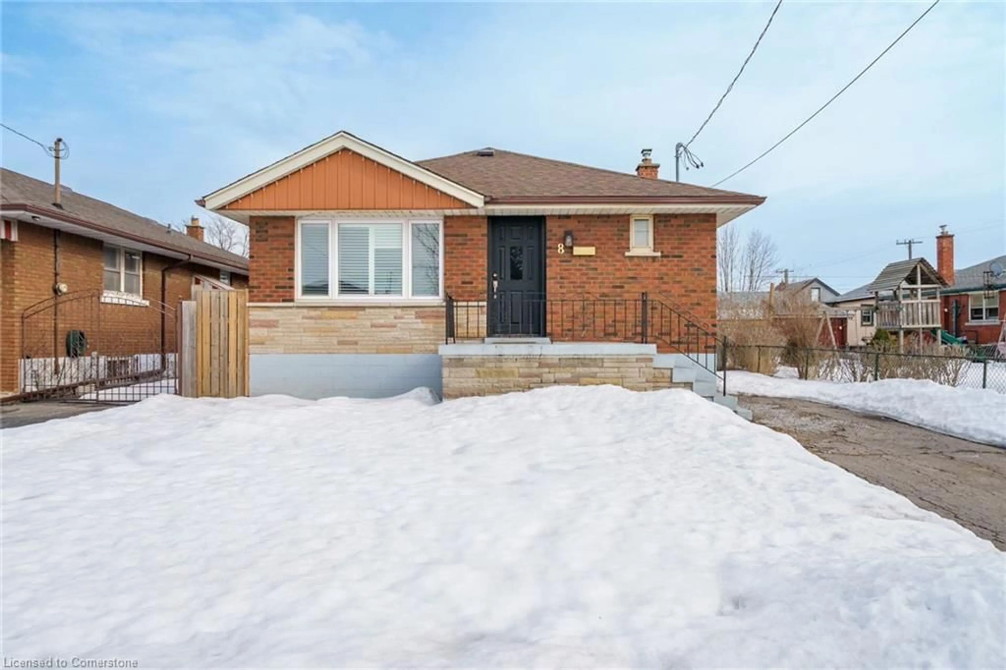 Home with brick exterior material, street for 8 Shynal Ave, Hamilton Ontario L8H 6K1