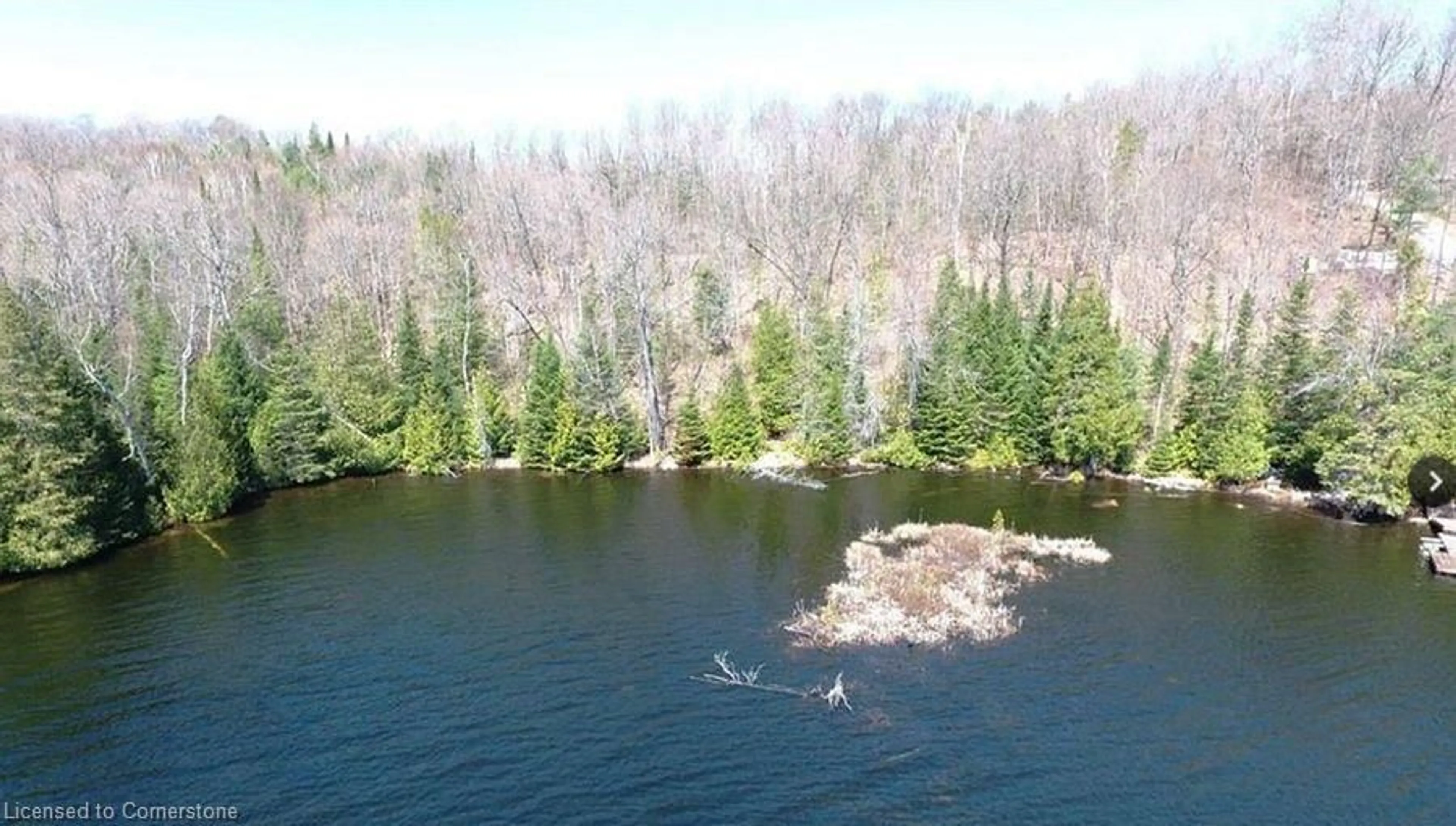 A pic from outside/outdoor area/front of a property/back of a property/a pic from drone, water/lake/river/ocean view for 0 Contau Lake Rd, Haliburton Ontario K0M 1R0