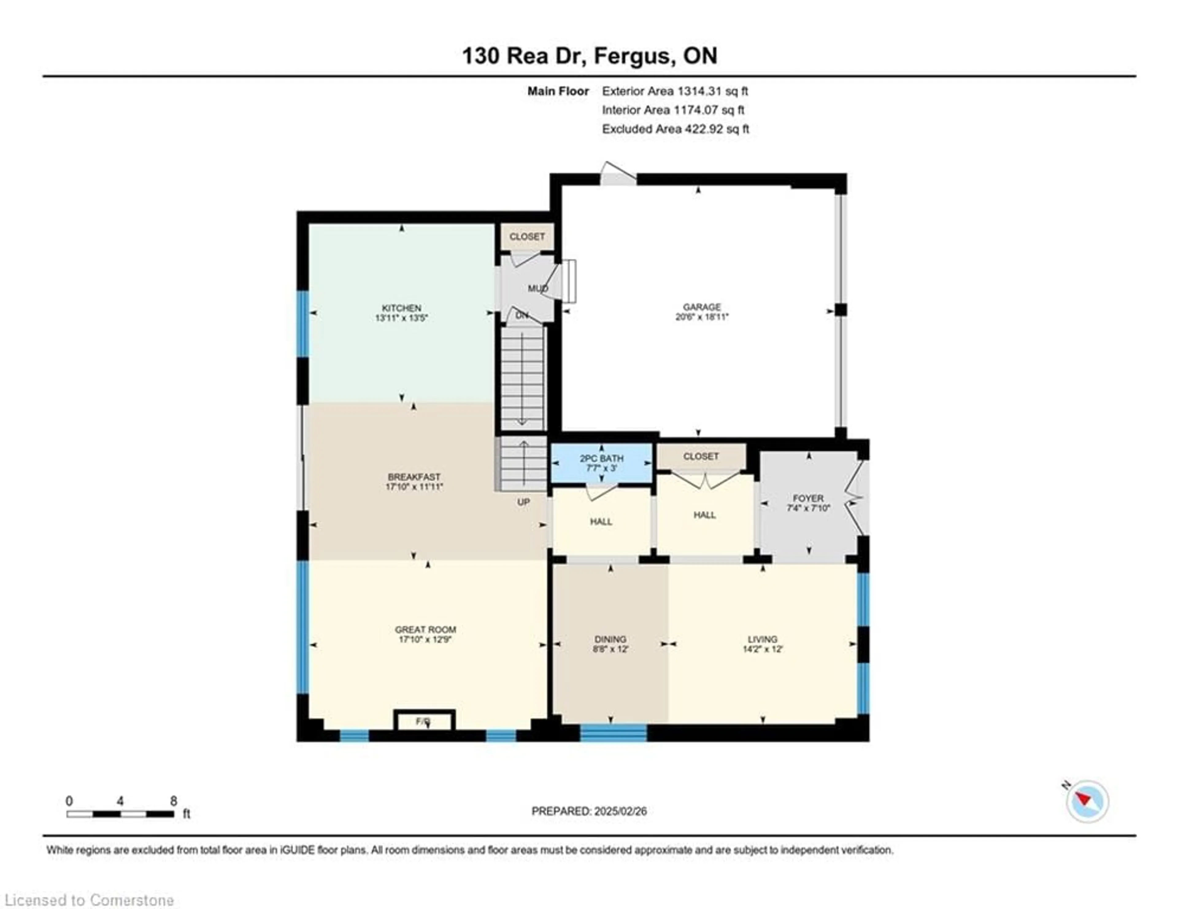 Floor plan for 130 Rea Dr, Centre Wellington Ontario N1M 2W3