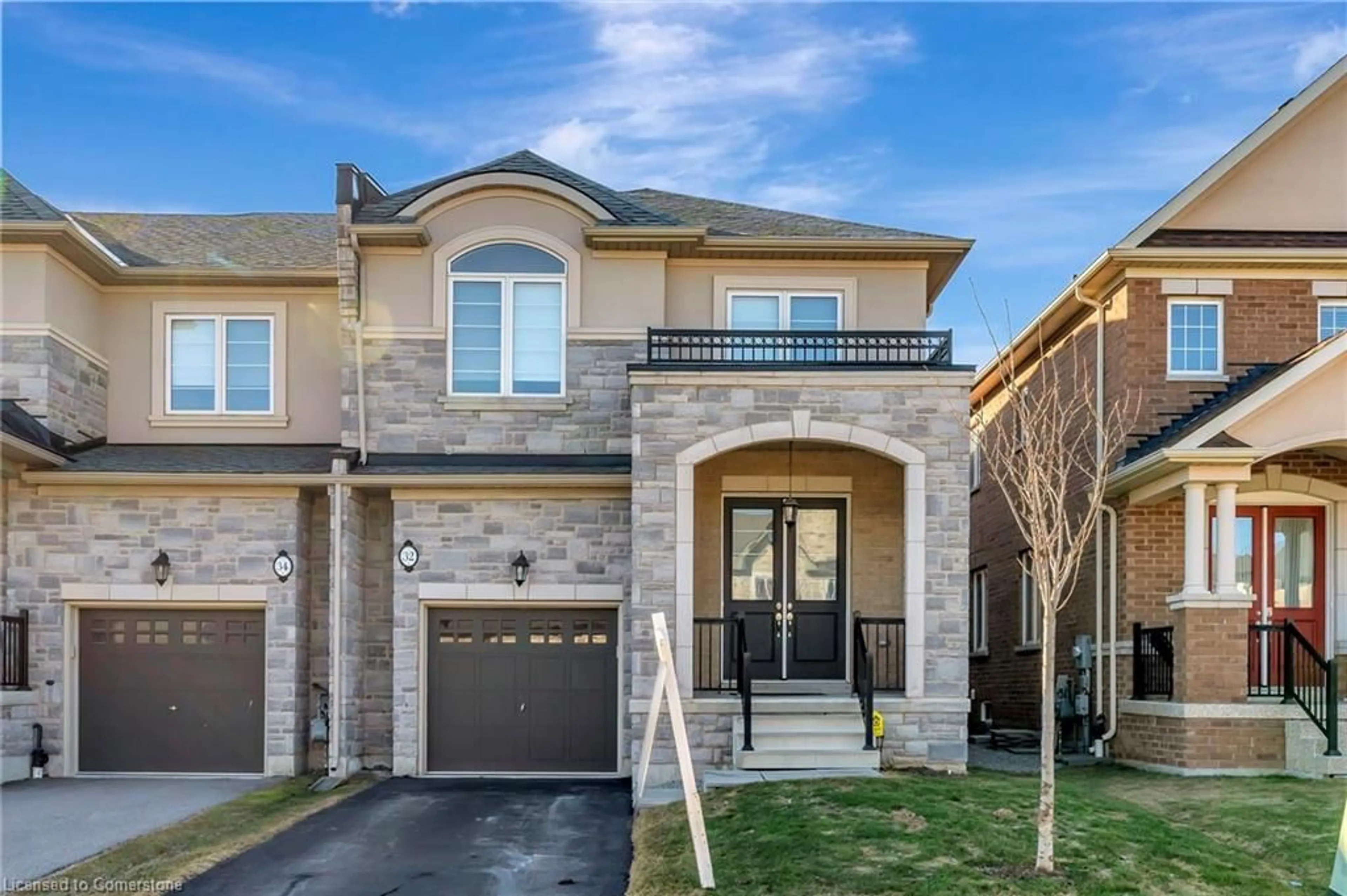 Home with brick exterior material, street for 32 Callon Dr, Ancaster Ontario L9K 0J8
