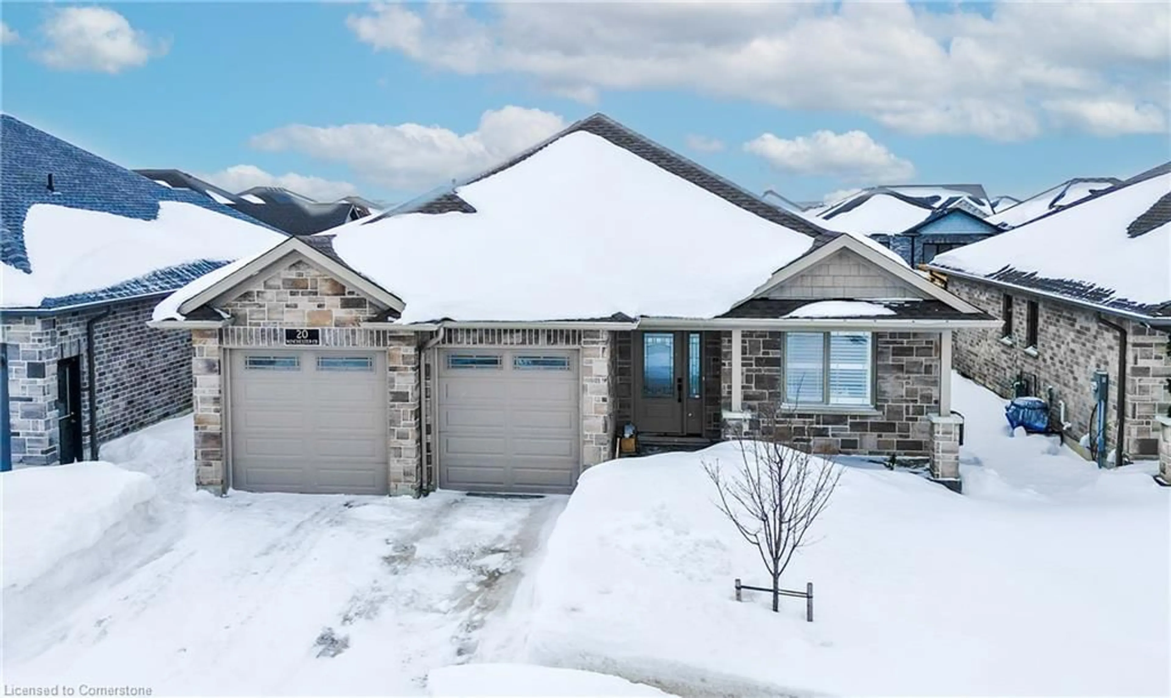 Home with brick exterior material, street for 20 Winchester Cres, Listowel Ontario N4W 0J8