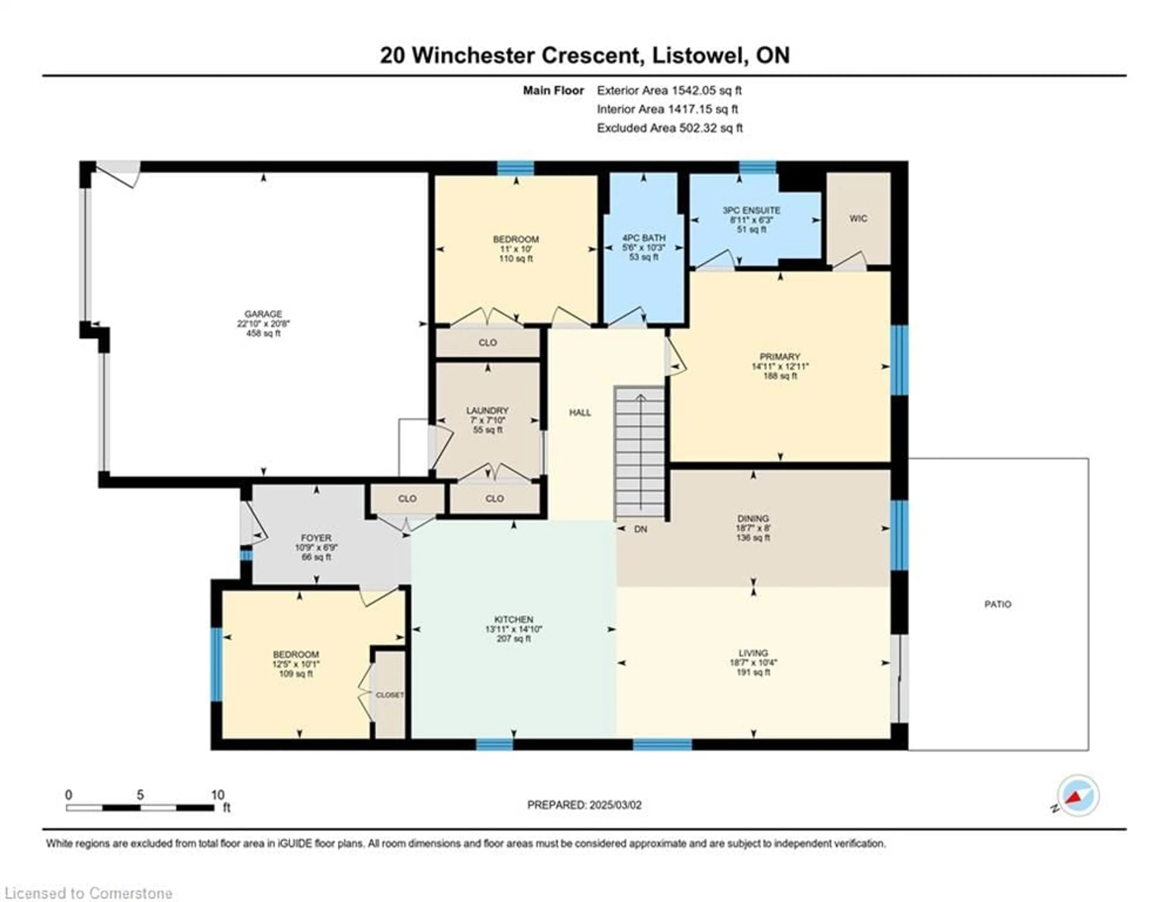 Floor plan for 20 Winchester Cres, Listowel Ontario N4W 0J8