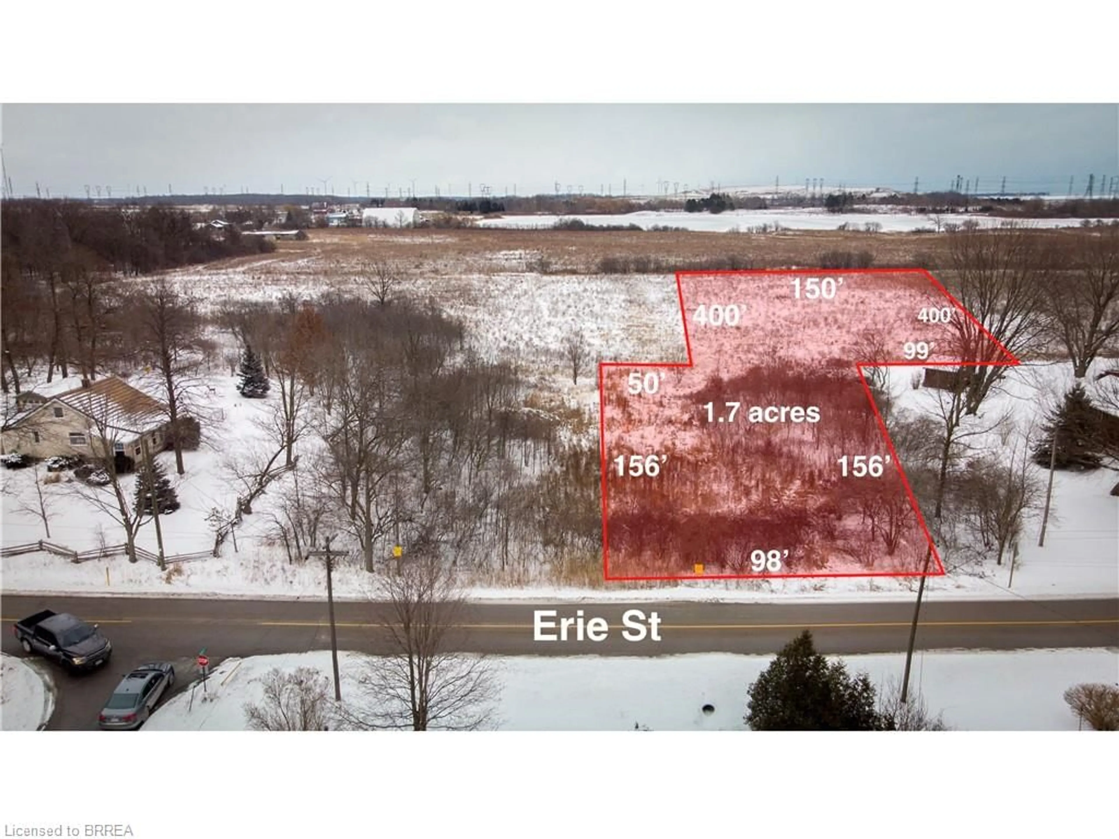 A pic from outside/outdoor area/front of a property/back of a property/a pic from drone, water/lake/river/ocean view for 158 Erie St, Nanticoke Ontario N0A 1L0