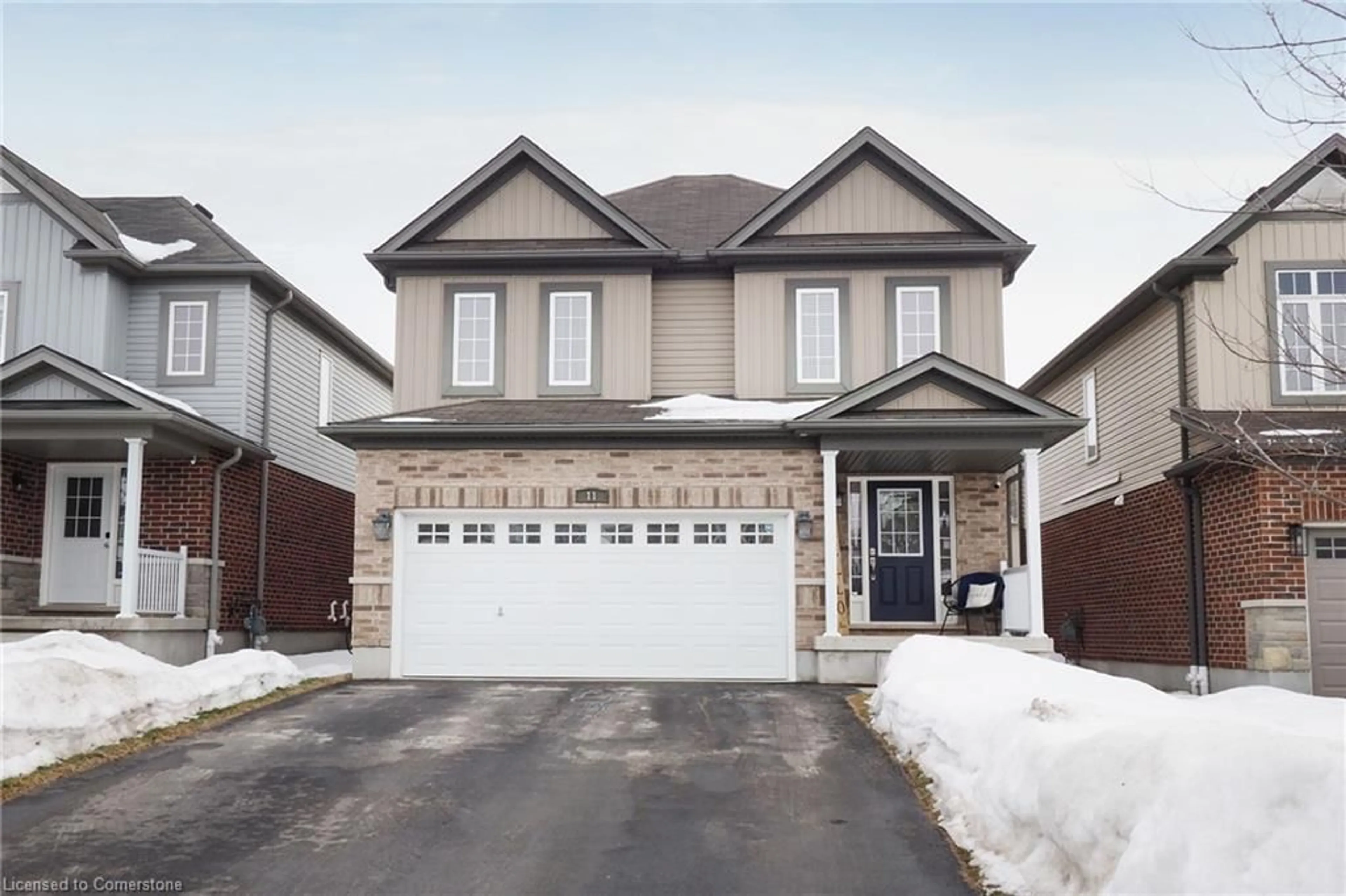 Home with brick exterior material, street for 11 Patterson Dr, Ayr Ontario N0B 1E0