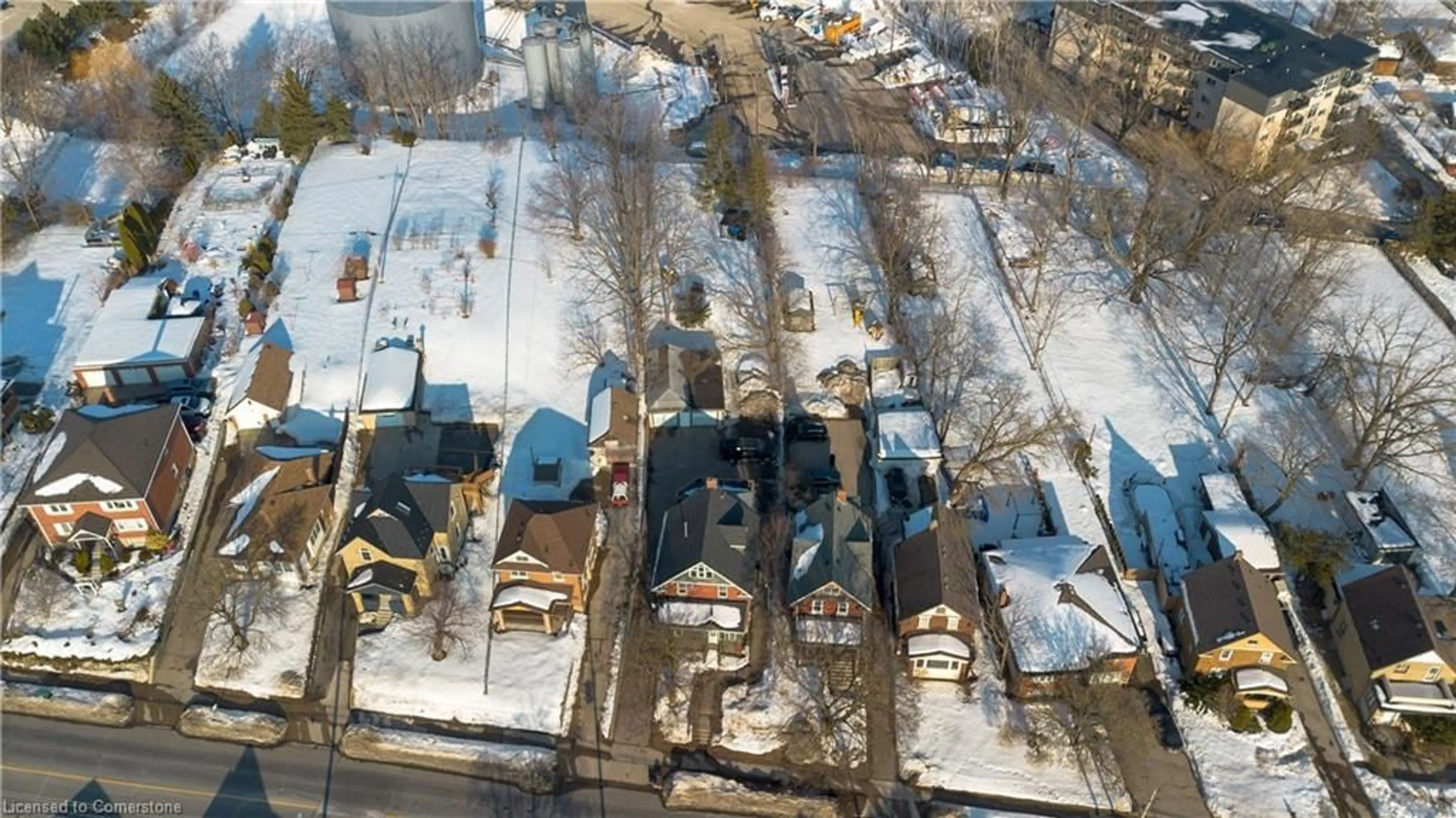 A pic from outside/outdoor area/front of a property/back of a property/a pic from drone, city buildings view from balcony for 120 Lancaster St, Kitchener Ontario N2H 4T6