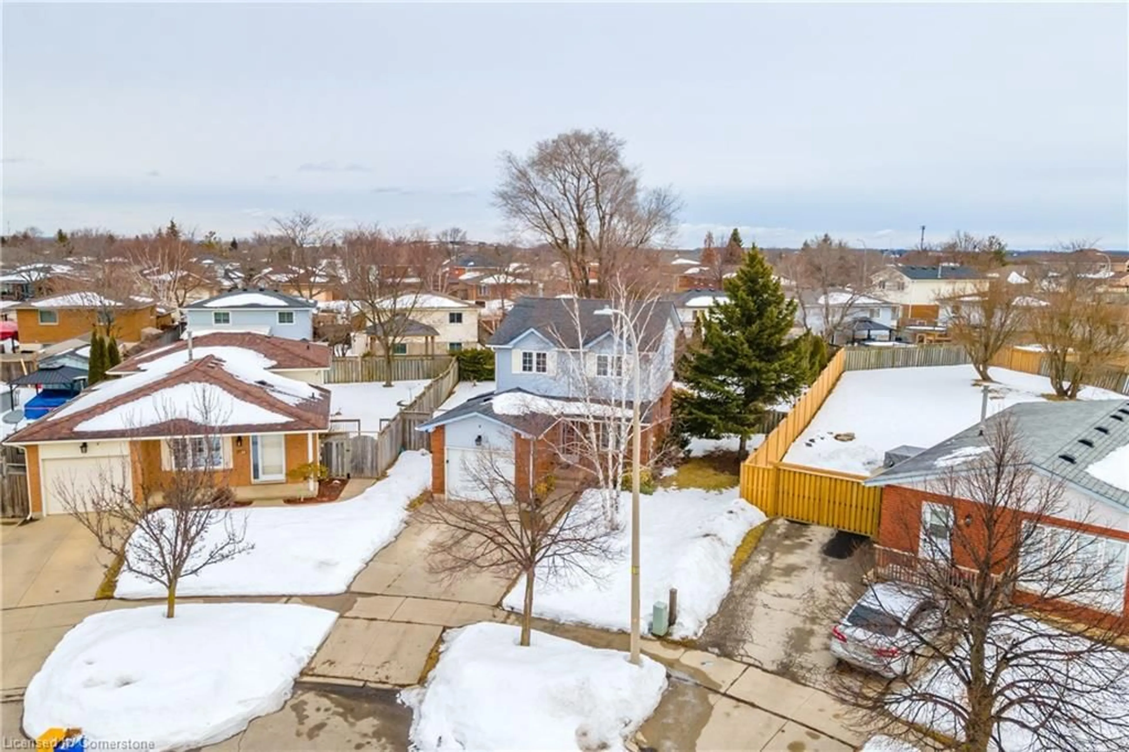 A pic from outside/outdoor area/front of a property/back of a property/a pic from drone, street for 12 Featherwood Cres, Stoney Creek Ontario L8J 3P5