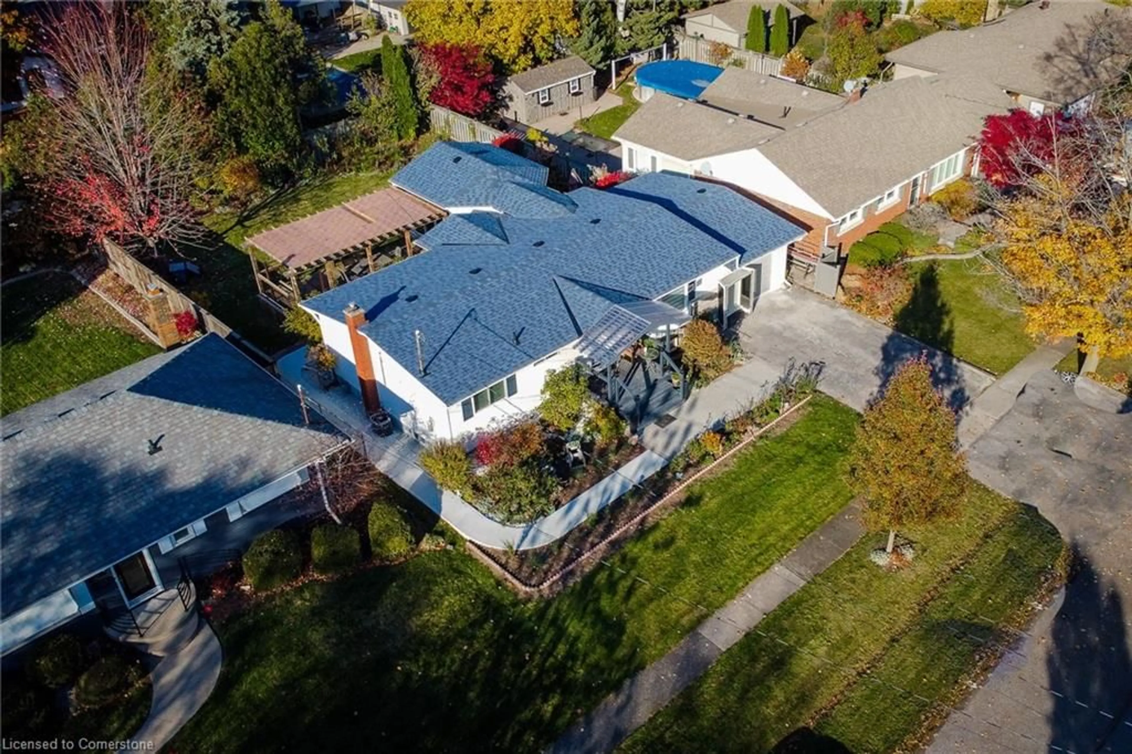 A pic from outside/outdoor area/front of a property/back of a property/a pic from drone, street for 8 Sullivan Dr, St. Catharines Ontario L2N 1K2