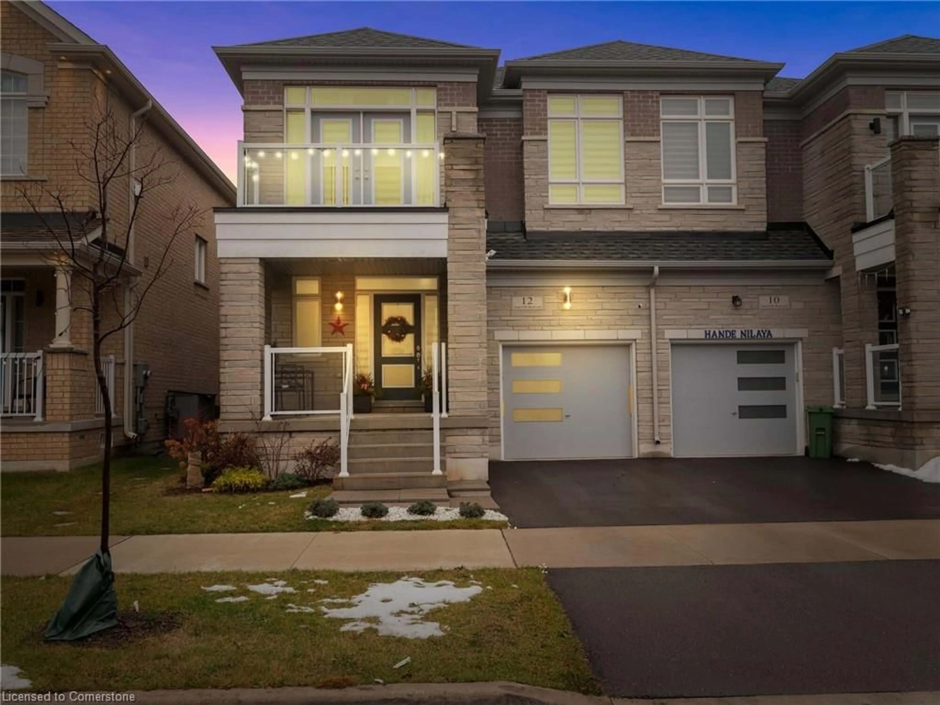 Home with brick exterior material, street for 12 Great Falls Blvd, Waterdown Ontario L8B 1X8