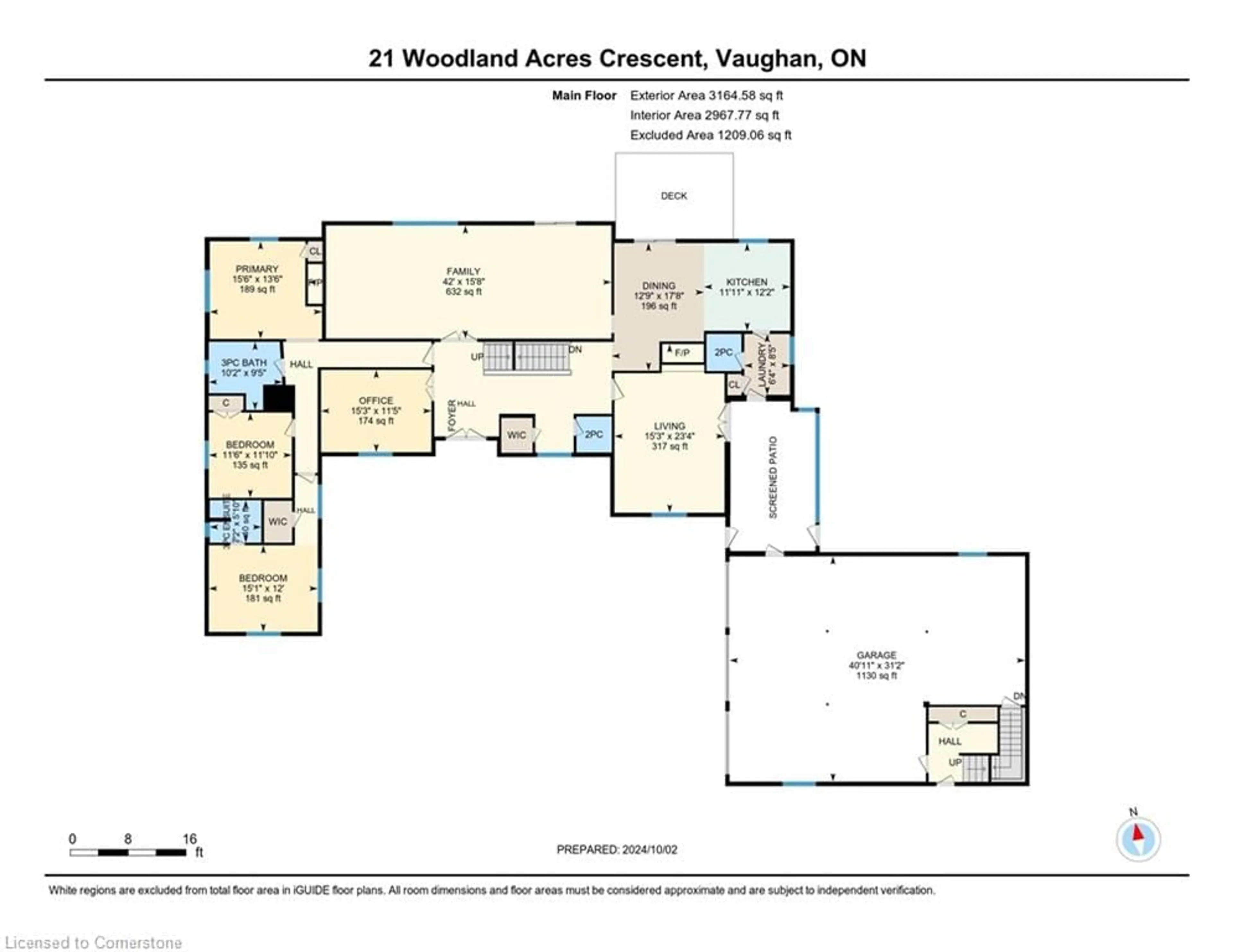 Floor plan for 21 Woodland Acres Cres, Vaughan Ontario L6A 1G1