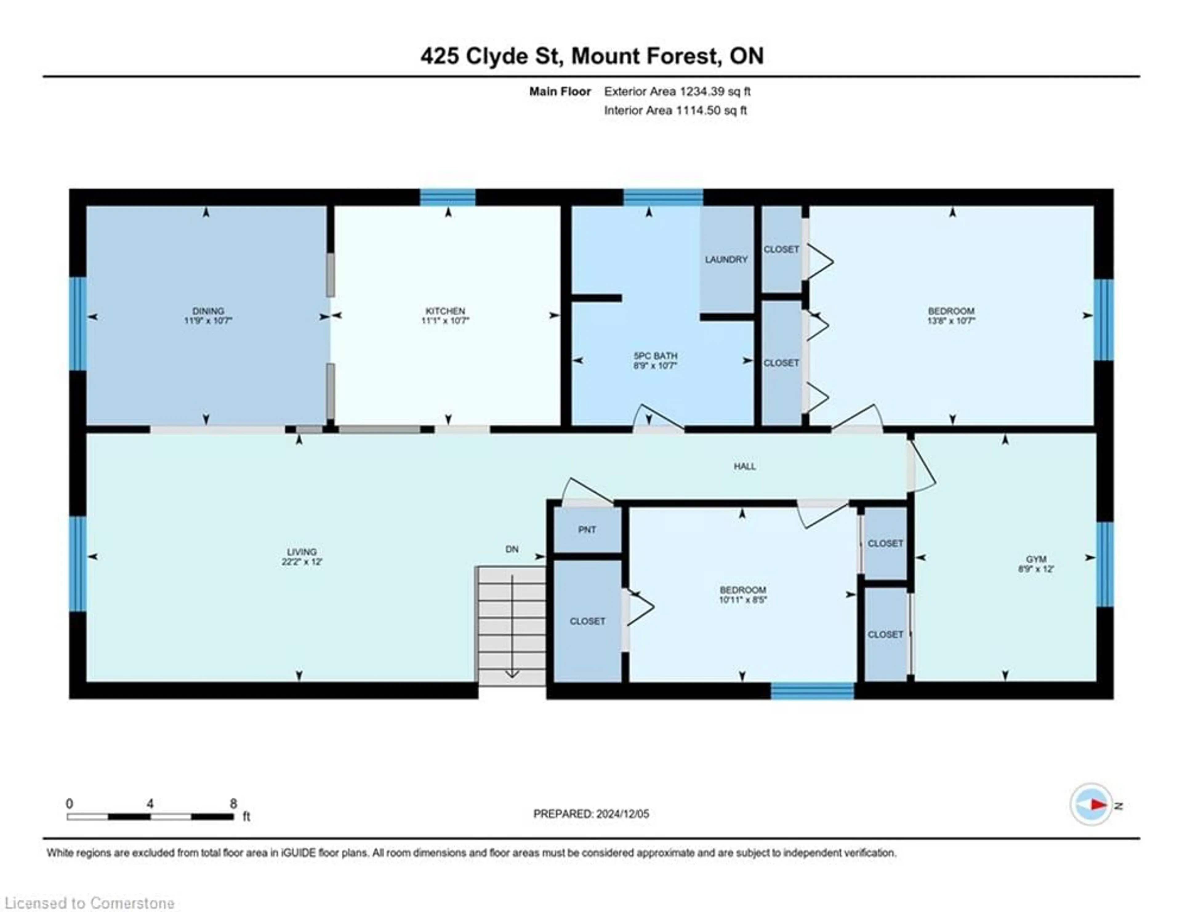 Floor plan for 425 Clyde St, Mount Forest Ontario N0G 2L3