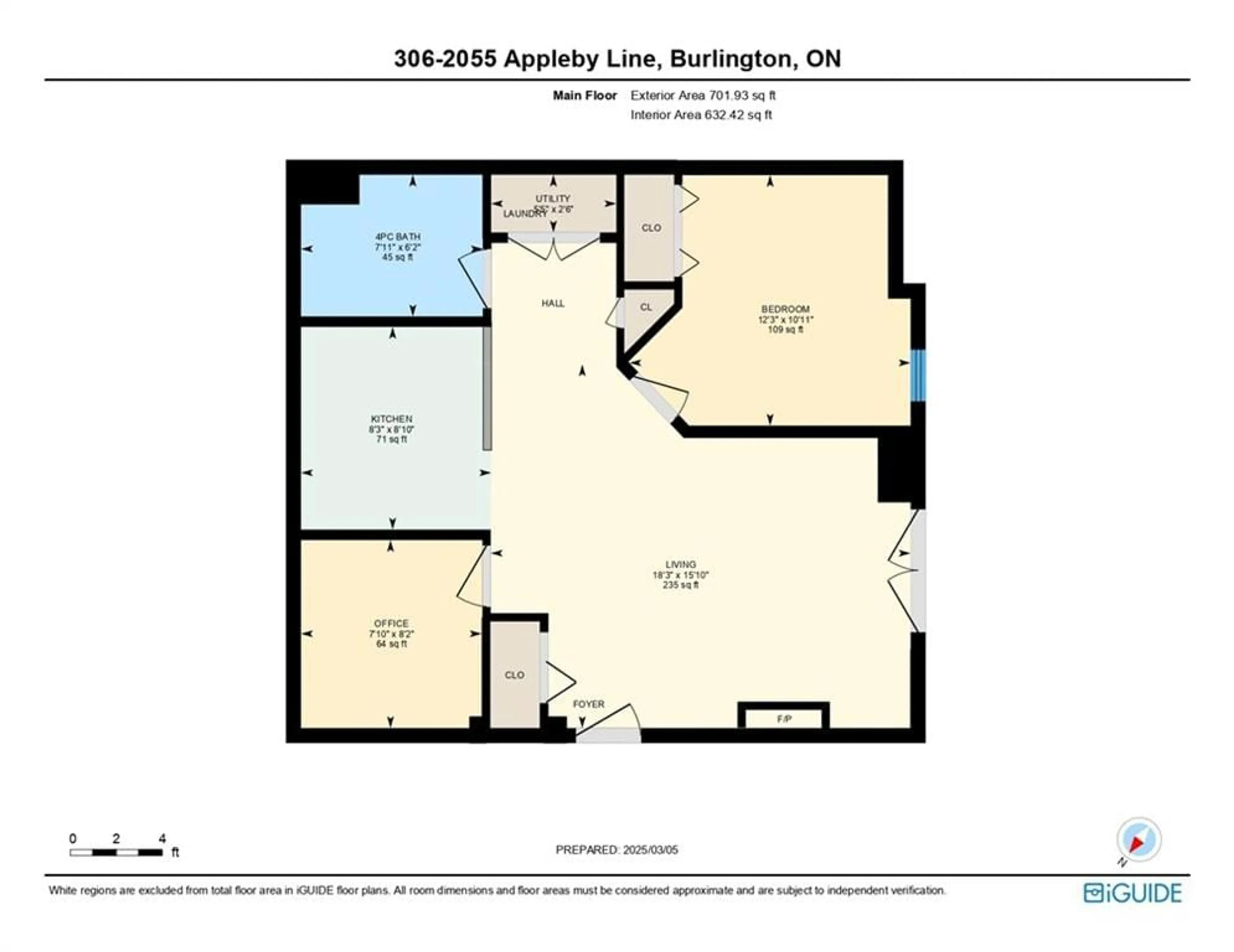 Floor plan for 2055 Appleby Line Line #306, Burlington Ontario L7L 7H1