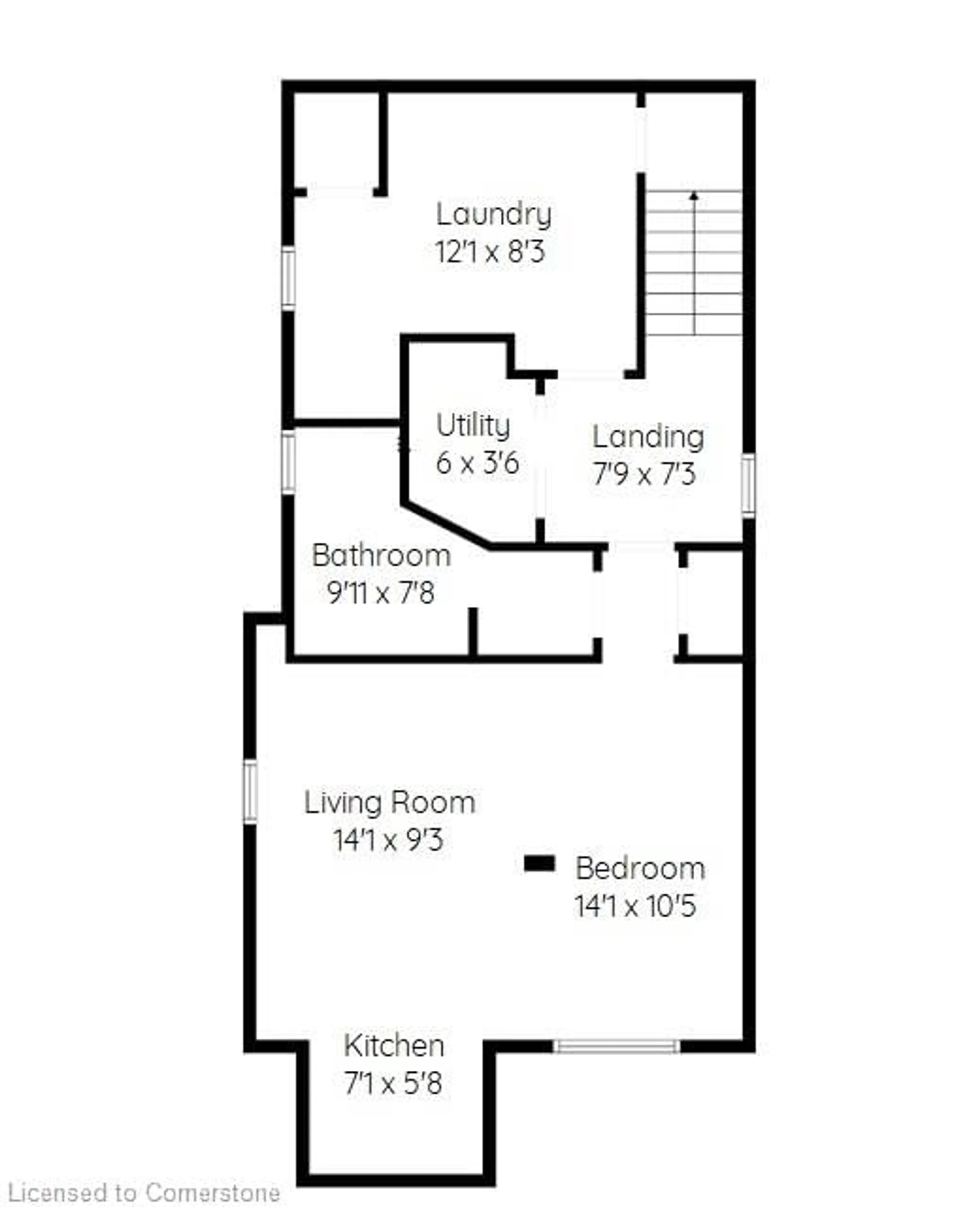 Floor plan for 143 Homewood Ave, Hamilton Ontario L8P 2M6