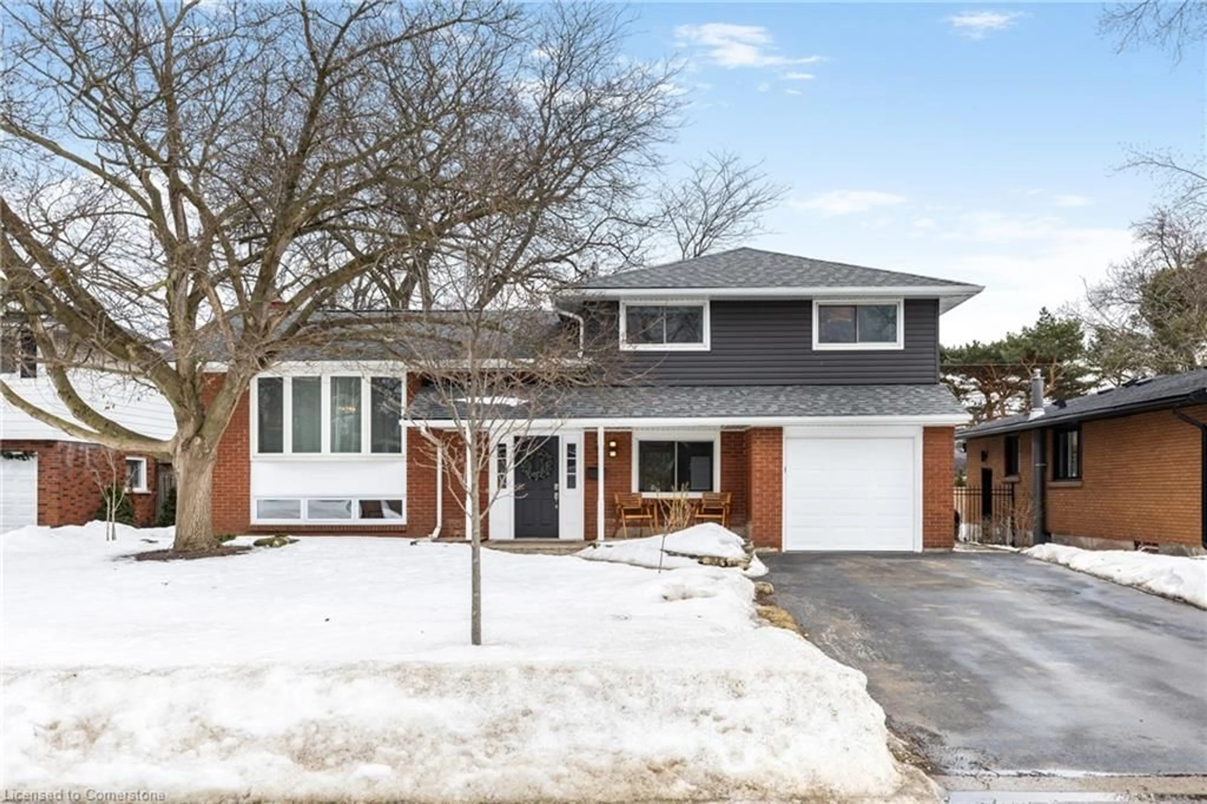 Home with brick exterior material, street for 393 Beechwood Cres, Burlington Ontario L7L 3P7