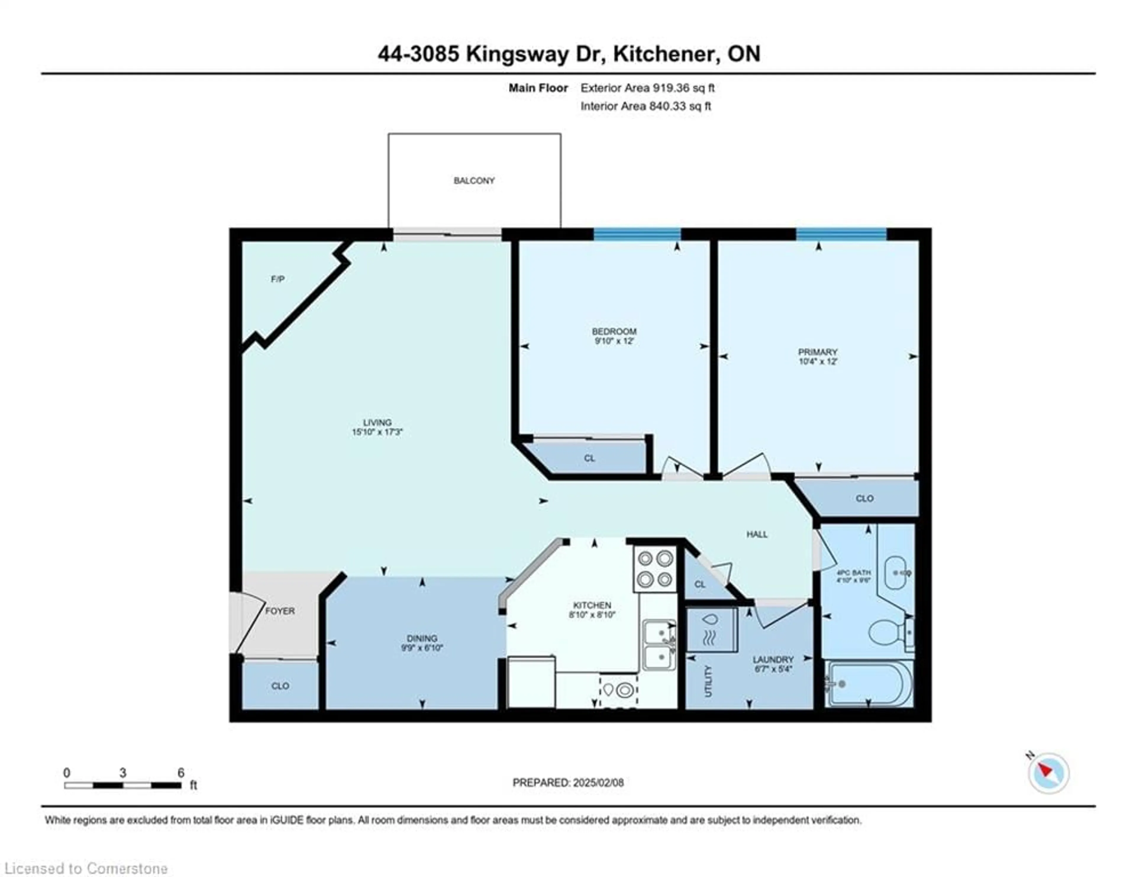 Floor plan for 3085 Kingsway Dr #44, Kitchener Ontario N2C 2P2