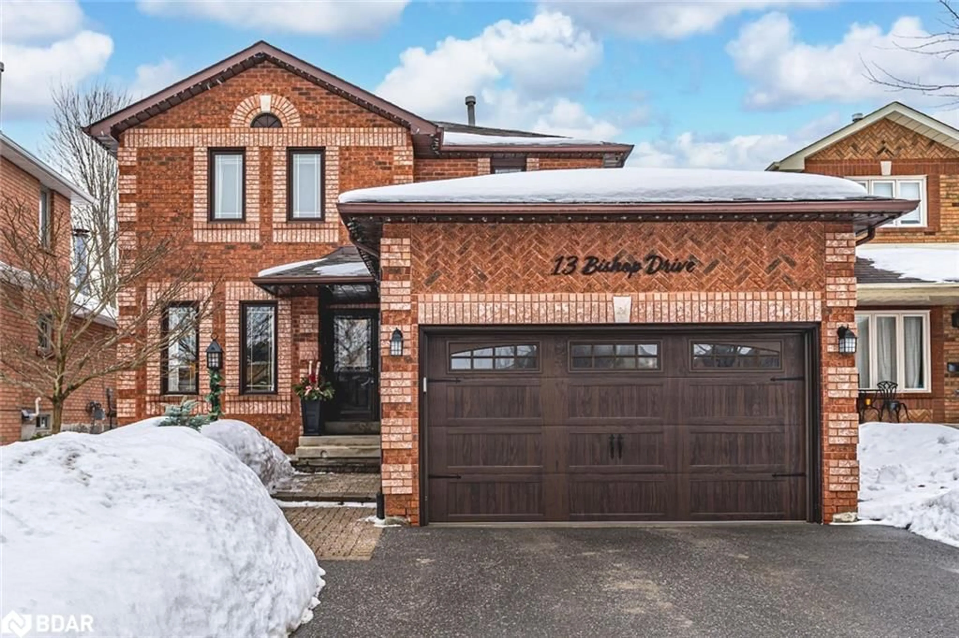 Home with brick exterior material, street for 13 Bishop Dr, Barrie Ontario L4N 6Y6