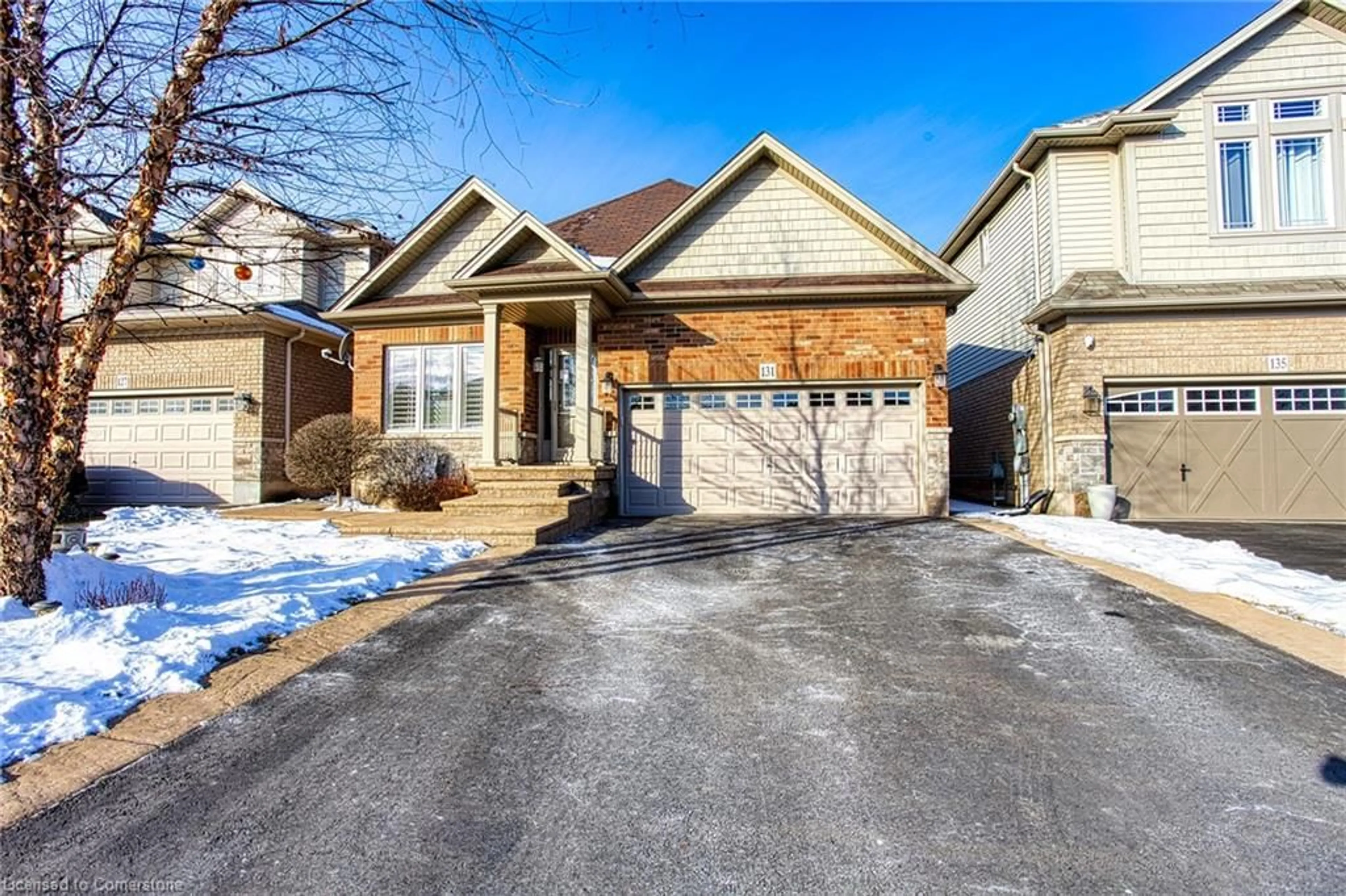 Home with brick exterior material, street for 131 Escarpment Dr, Hamilton Ontario L8E 0G5