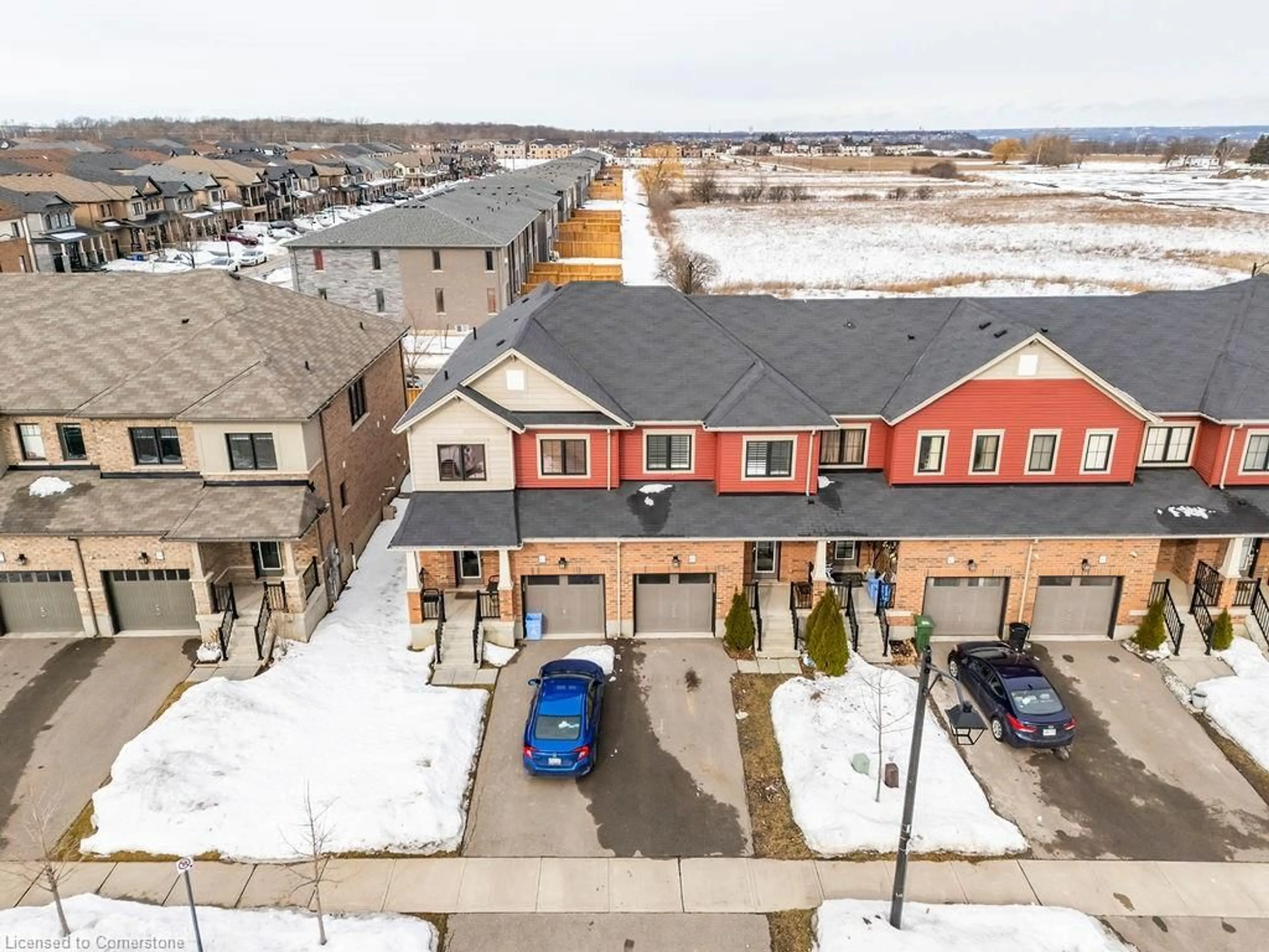 A pic from outside/outdoor area/front of a property/back of a property/a pic from drone, street for 45 Sherway St, Stoney Creek Ontario L8J 0J3