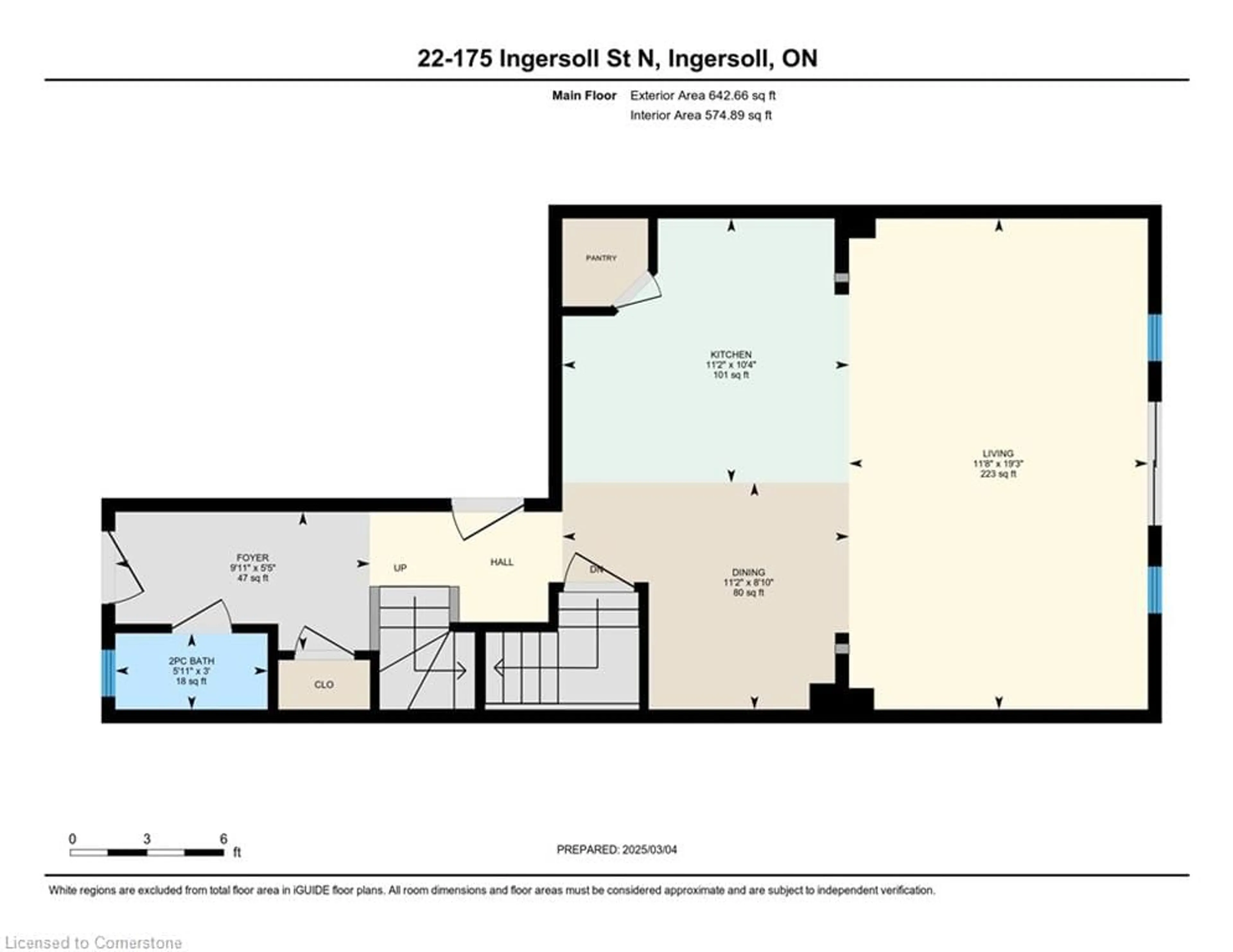 Floor plan for 175 Ingersoll St #22, Ingersoll Ontario N5C 0B9