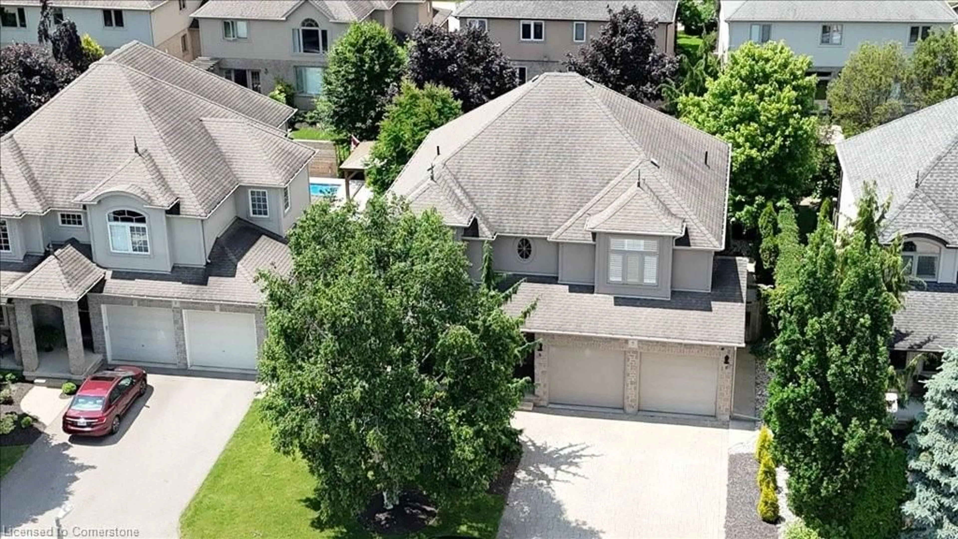 A pic from outside/outdoor area/front of a property/back of a property/a pic from drone, street for 5 Bright Lane, Guelph Ontario N1L 1S6
