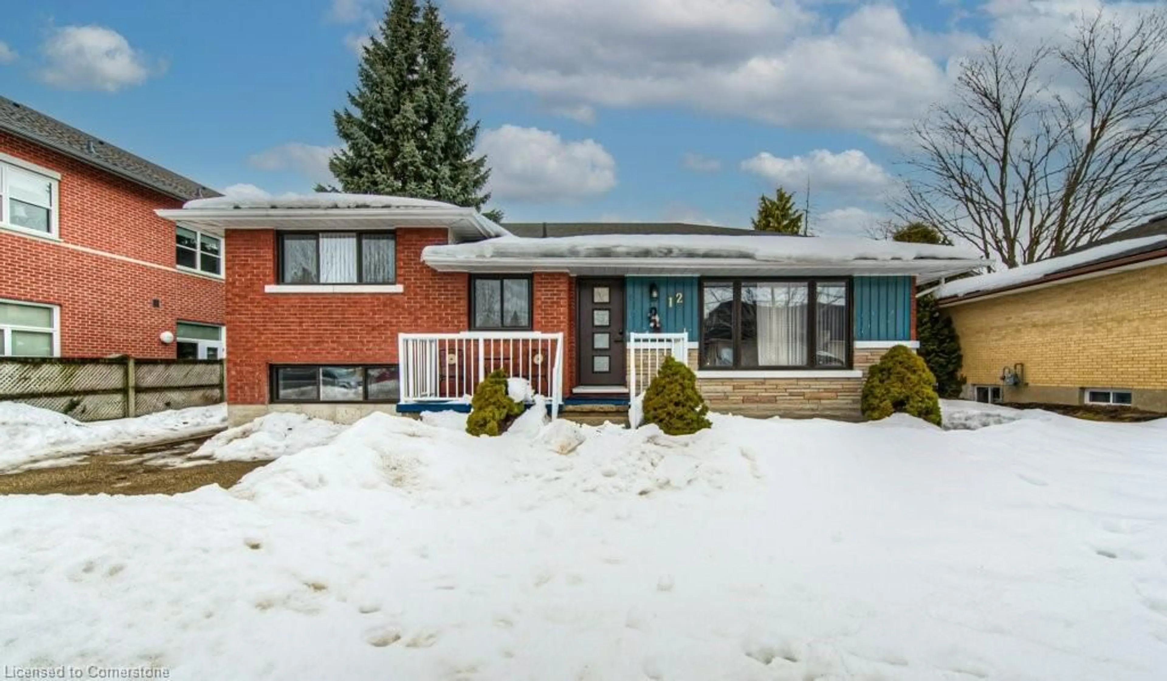 Home with brick exterior material, street for 12 Snyder Ave, Elmira Ontario N3B 2B1