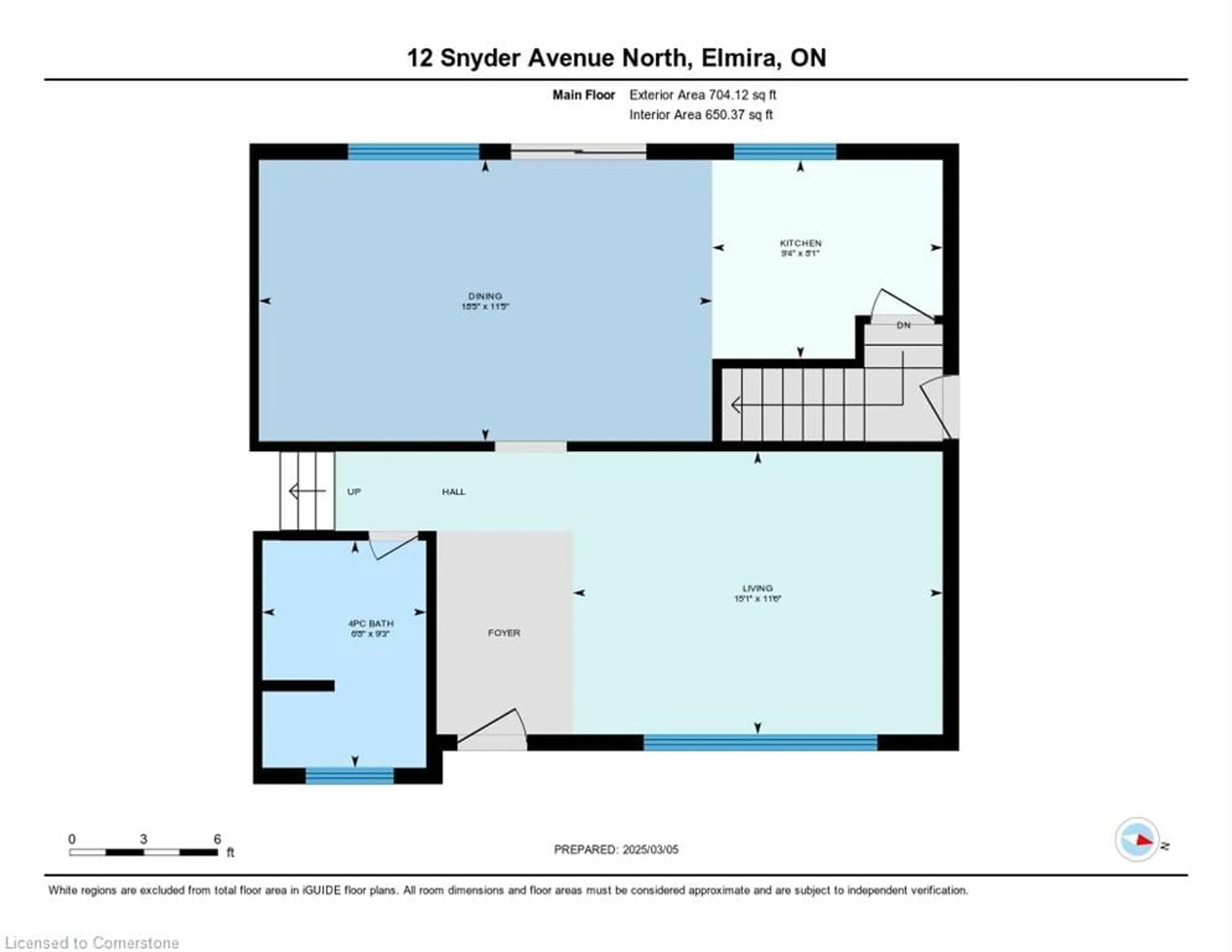 Floor plan for 12 Snyder Ave, Elmira Ontario N3B 2B1
