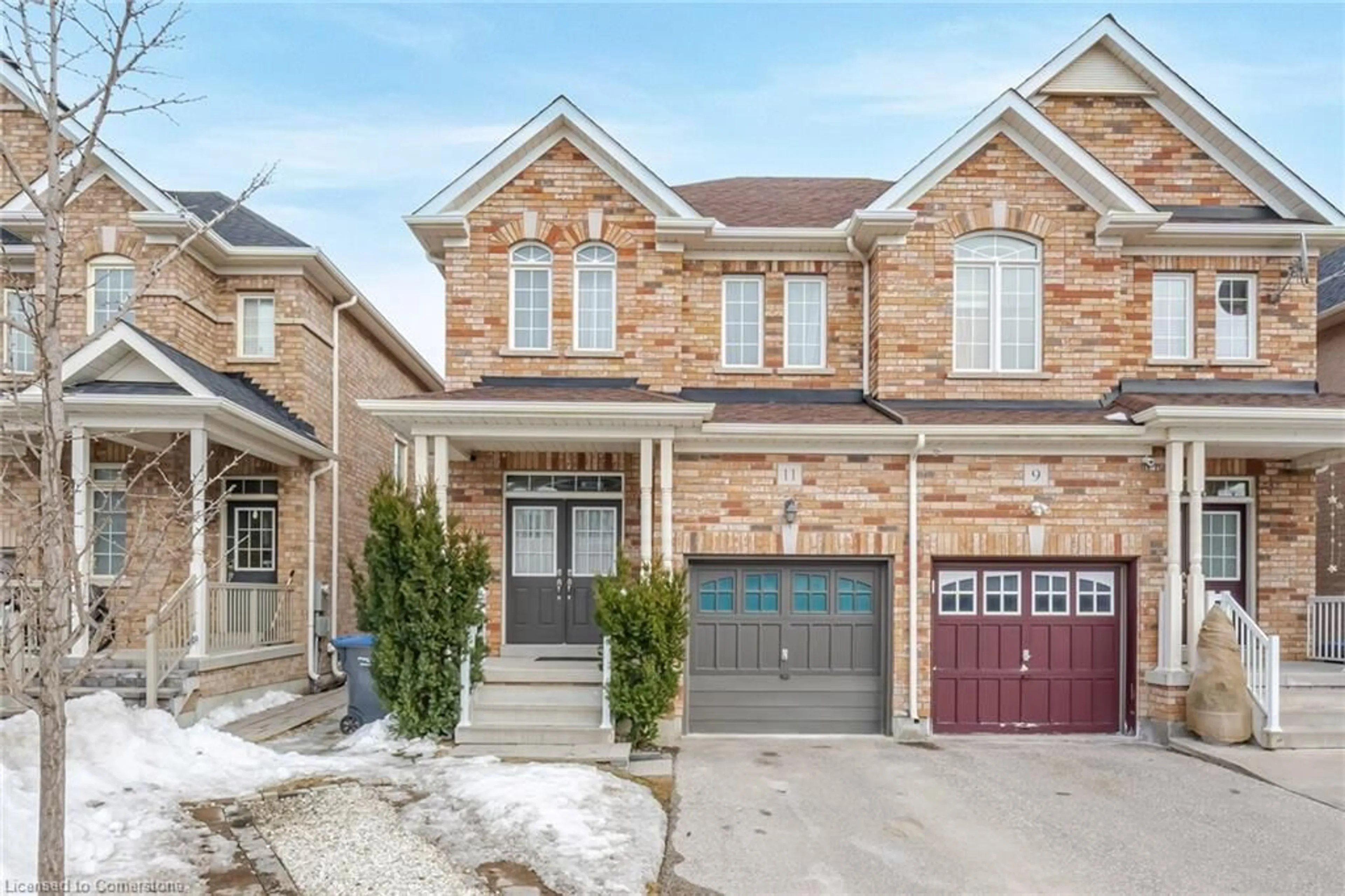 Home with brick exterior material, street for 11 Pomell Trail, Brampton Ontario L6P 3J5