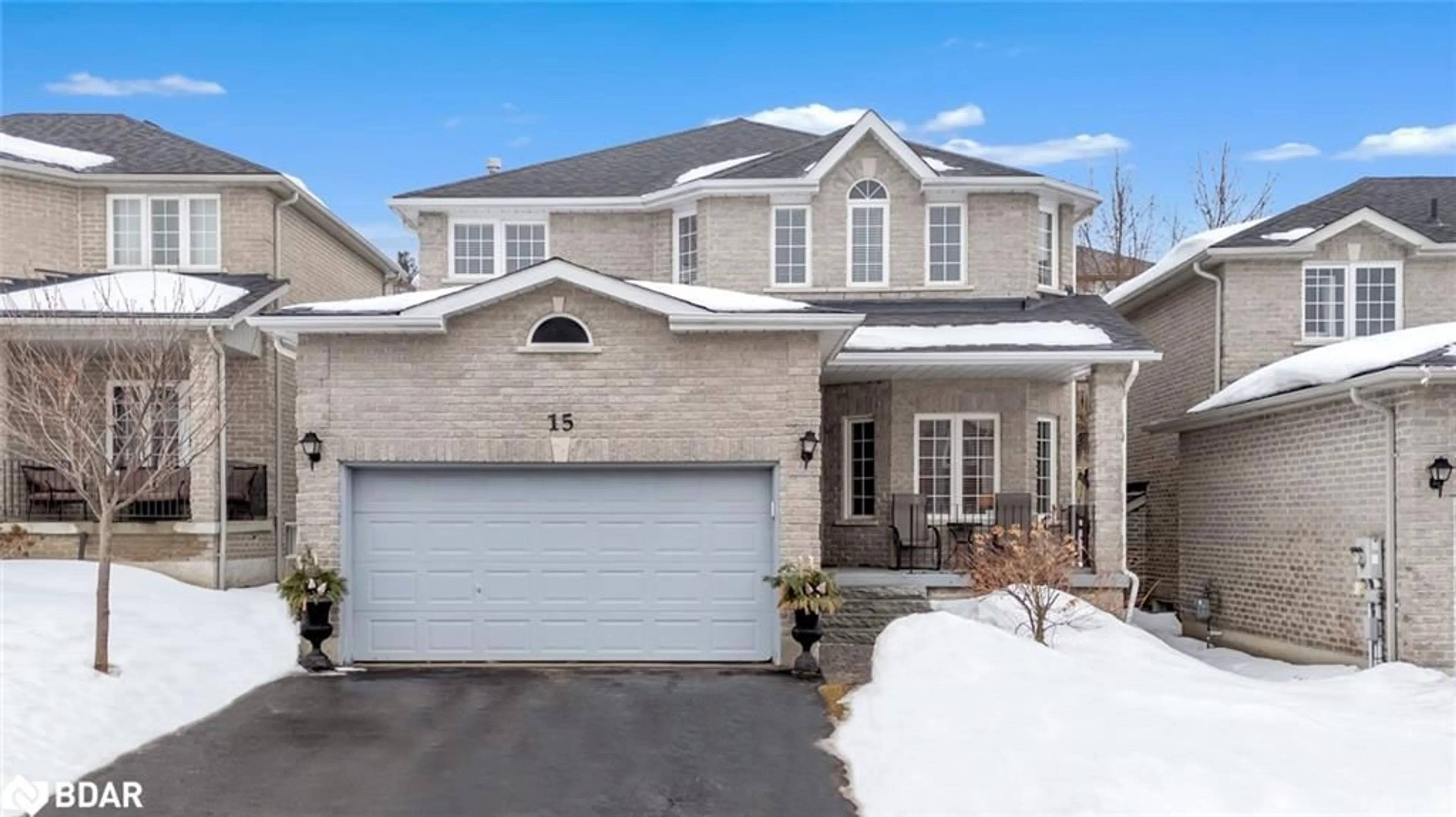 Home with brick exterior material, street for 15 Black Ash Trail, Barrie Ontario L4N 3K2