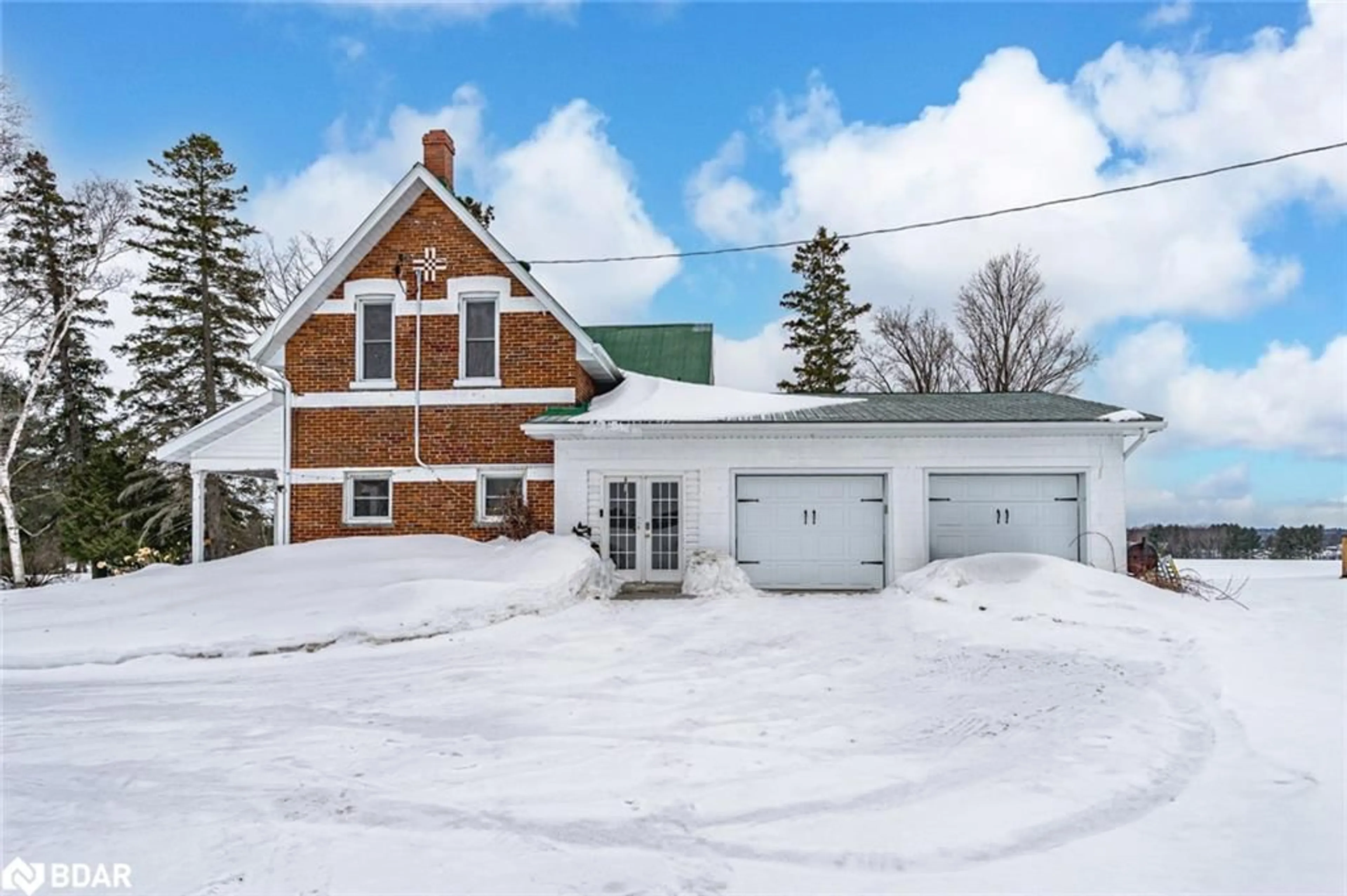 A pic from outside/outdoor area/front of a property/back of a property/a pic from drone, street for 650 Mertz Corner Rd, Tiny Ontario L0K 2E1