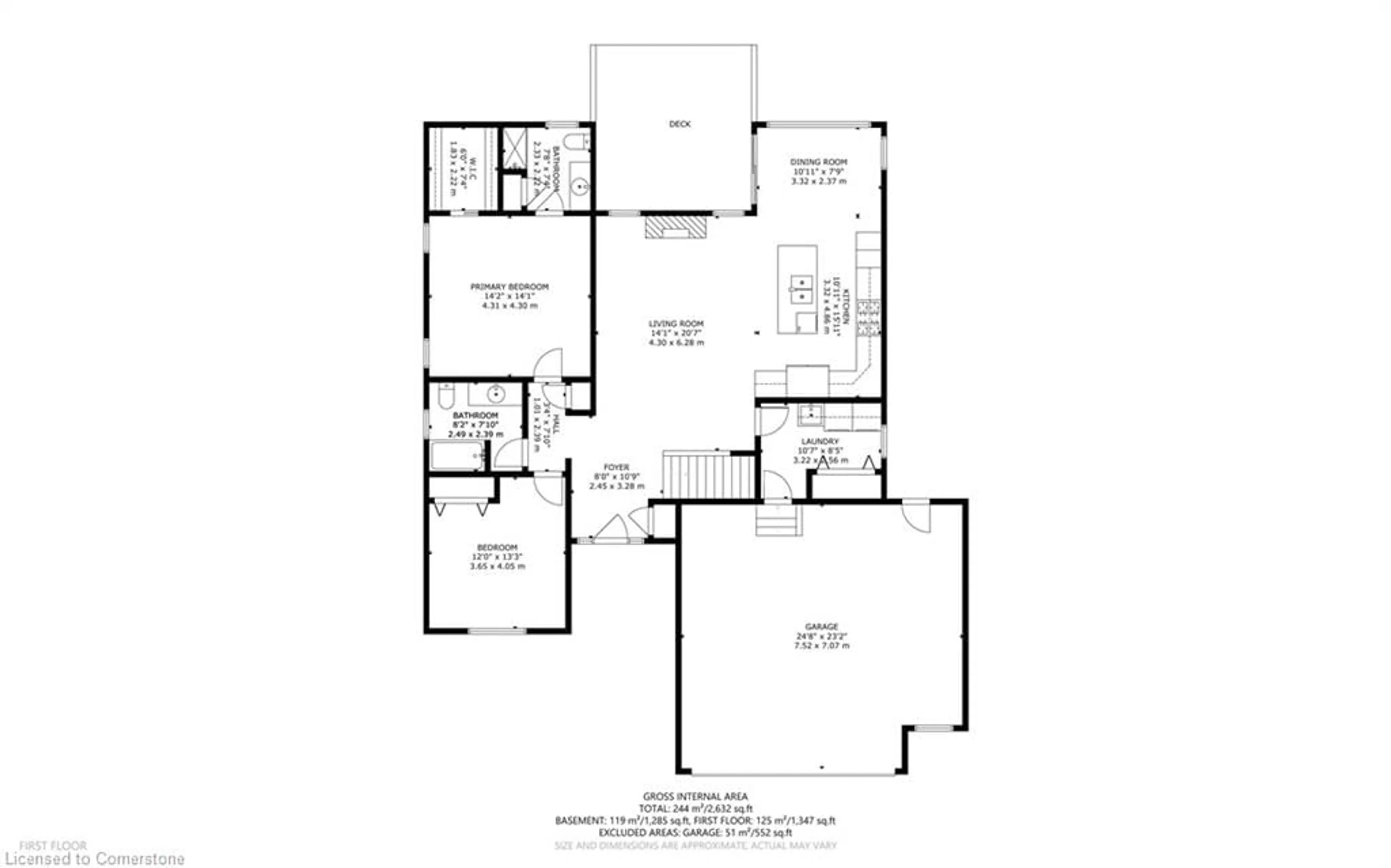 Floor plan for 59 Allandale Cres, Simcoe Ontario N3Y 0B4