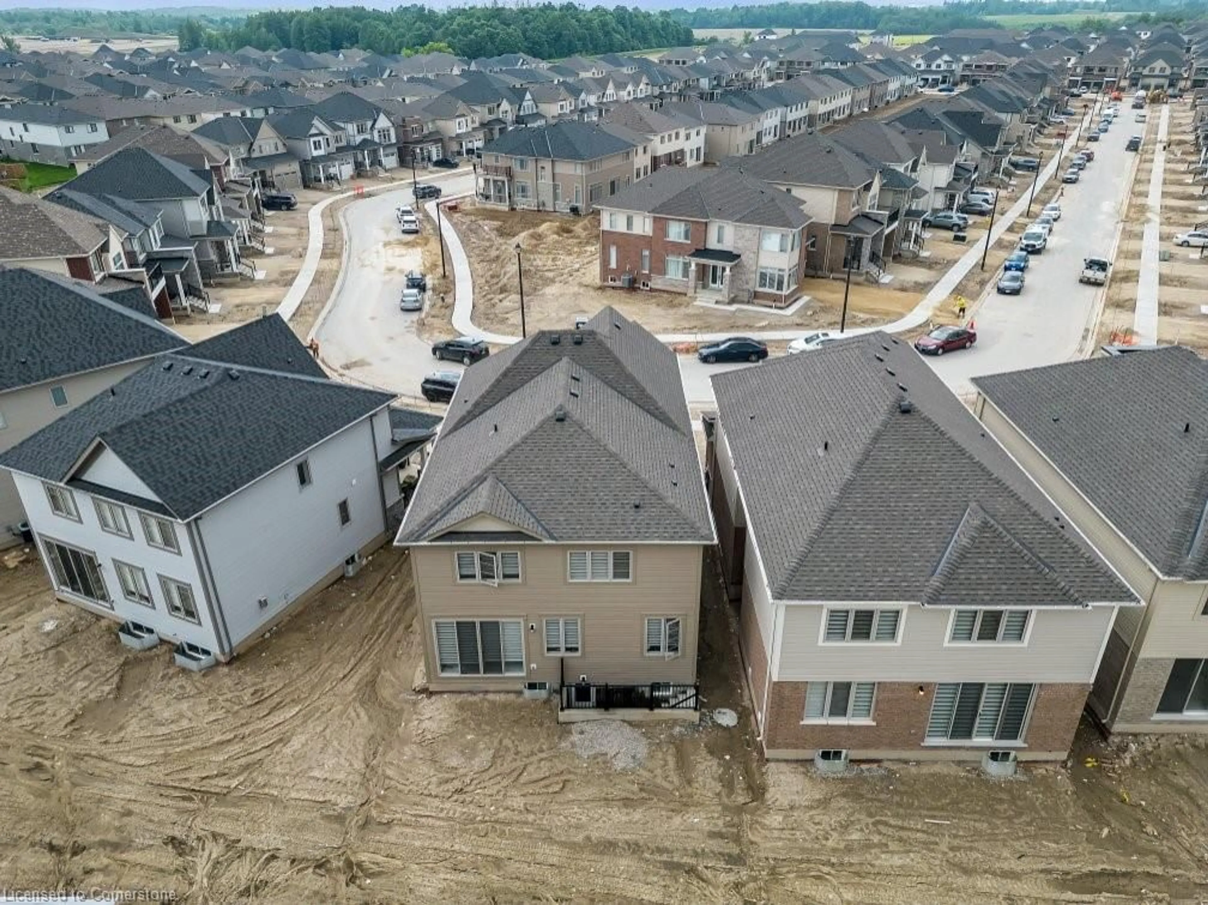 A pic from outside/outdoor area/front of a property/back of a property/a pic from drone, street for 123 Povey Rd, Fergus Ontario N1M 0H8