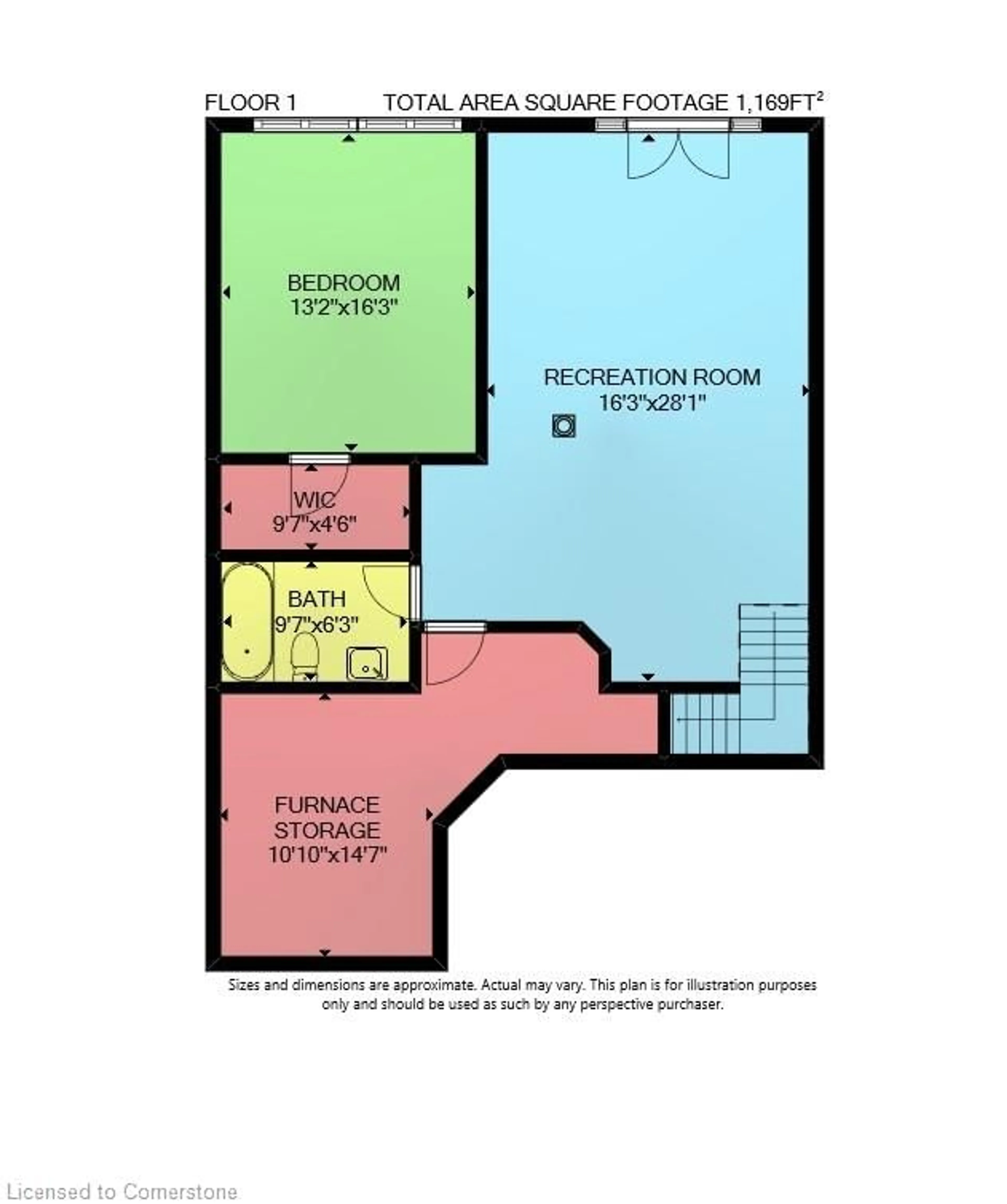 Floor plan for 60 Dufferin Ave #9, Brantford Ontario N3T 0J1