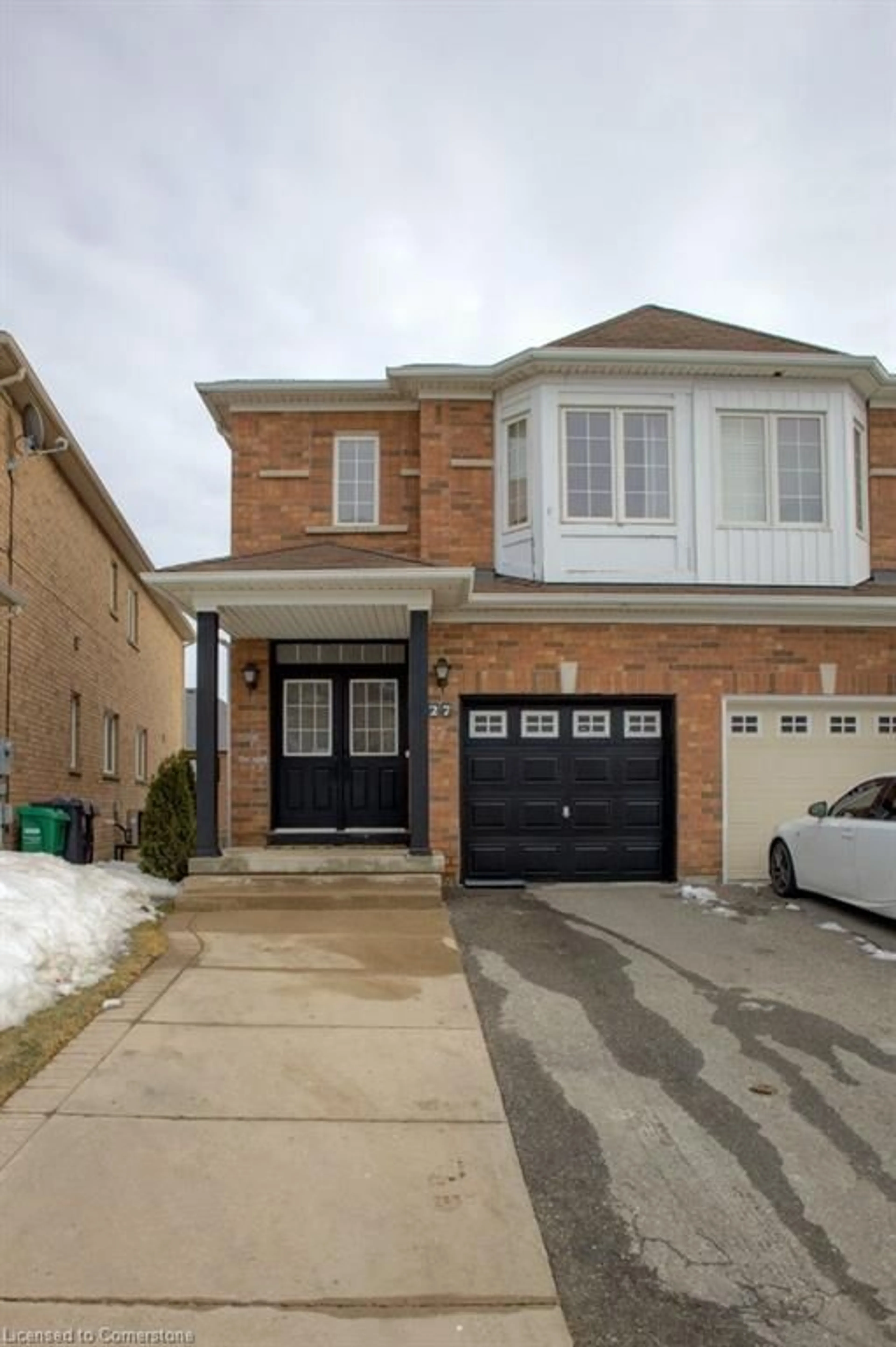 Home with brick exterior material, street for 27 Portrush Trail, Peel Ontario L6X 0R2