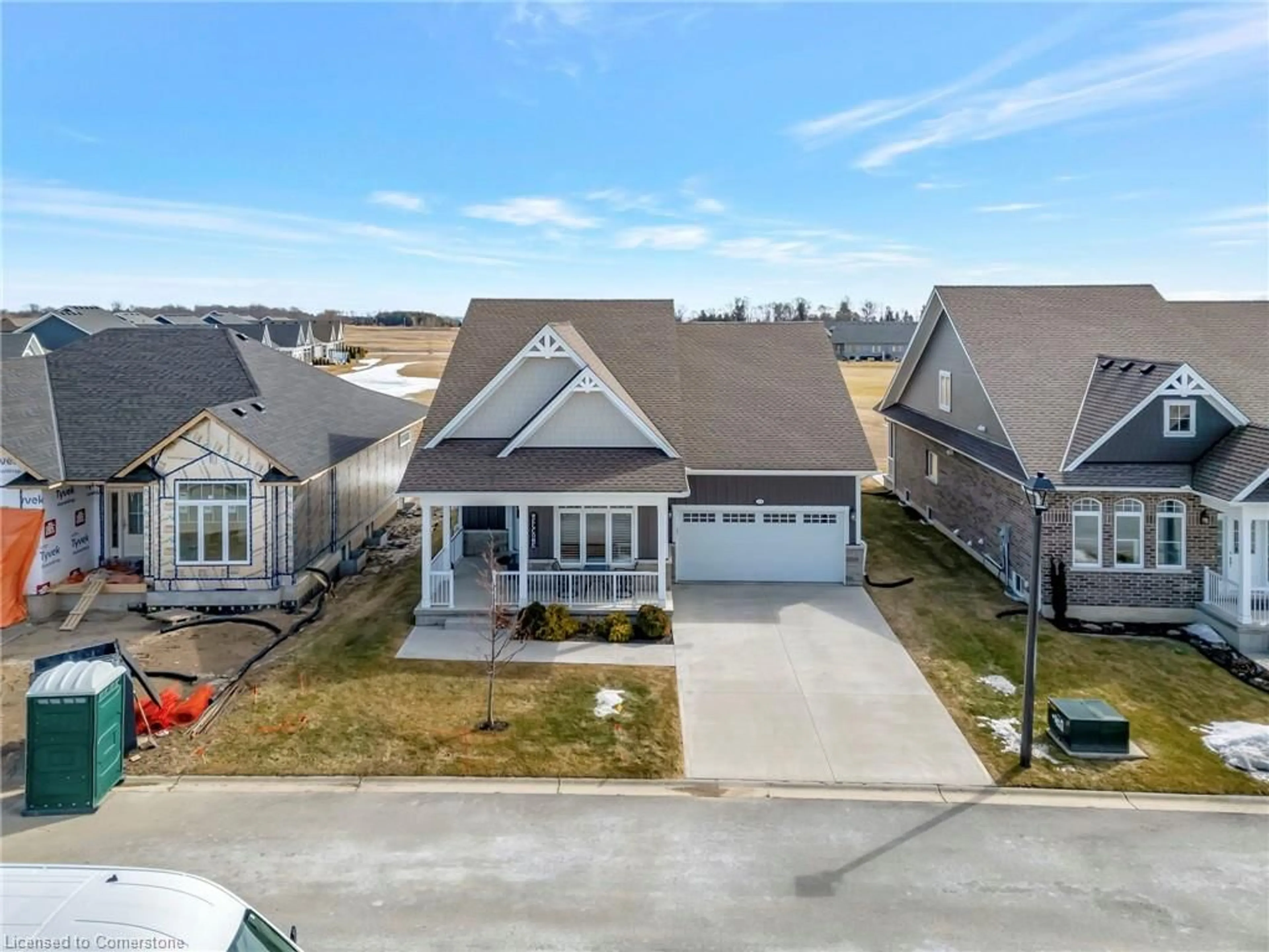 A pic from outside/outdoor area/front of a property/back of a property/a pic from drone, street for 214 Schooner Dr #30, Port Dover Ontario N0A 1N3