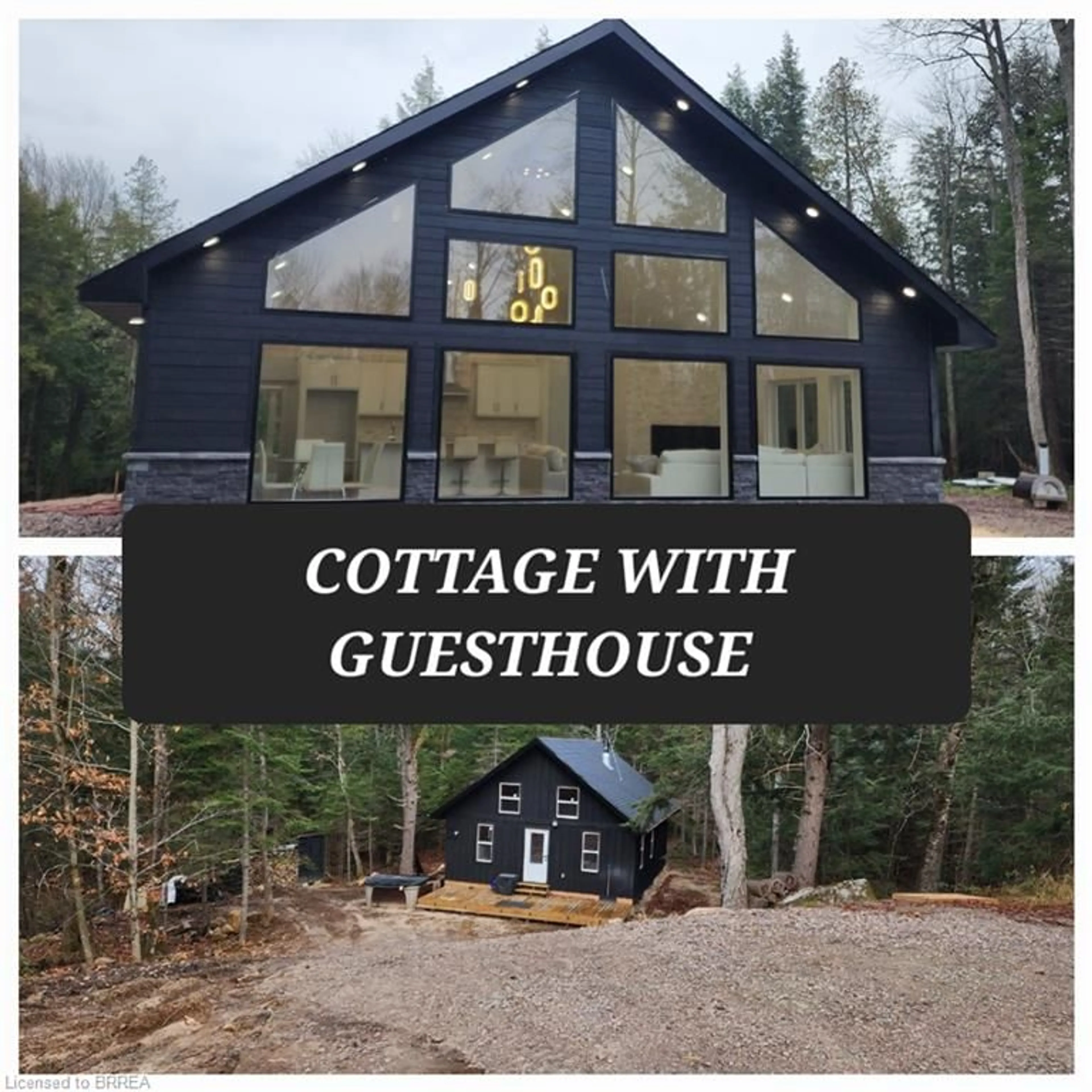 Home with vinyl exterior material, street for 1814 Riding Ranch Rd, South River Ontario P0A 1X0