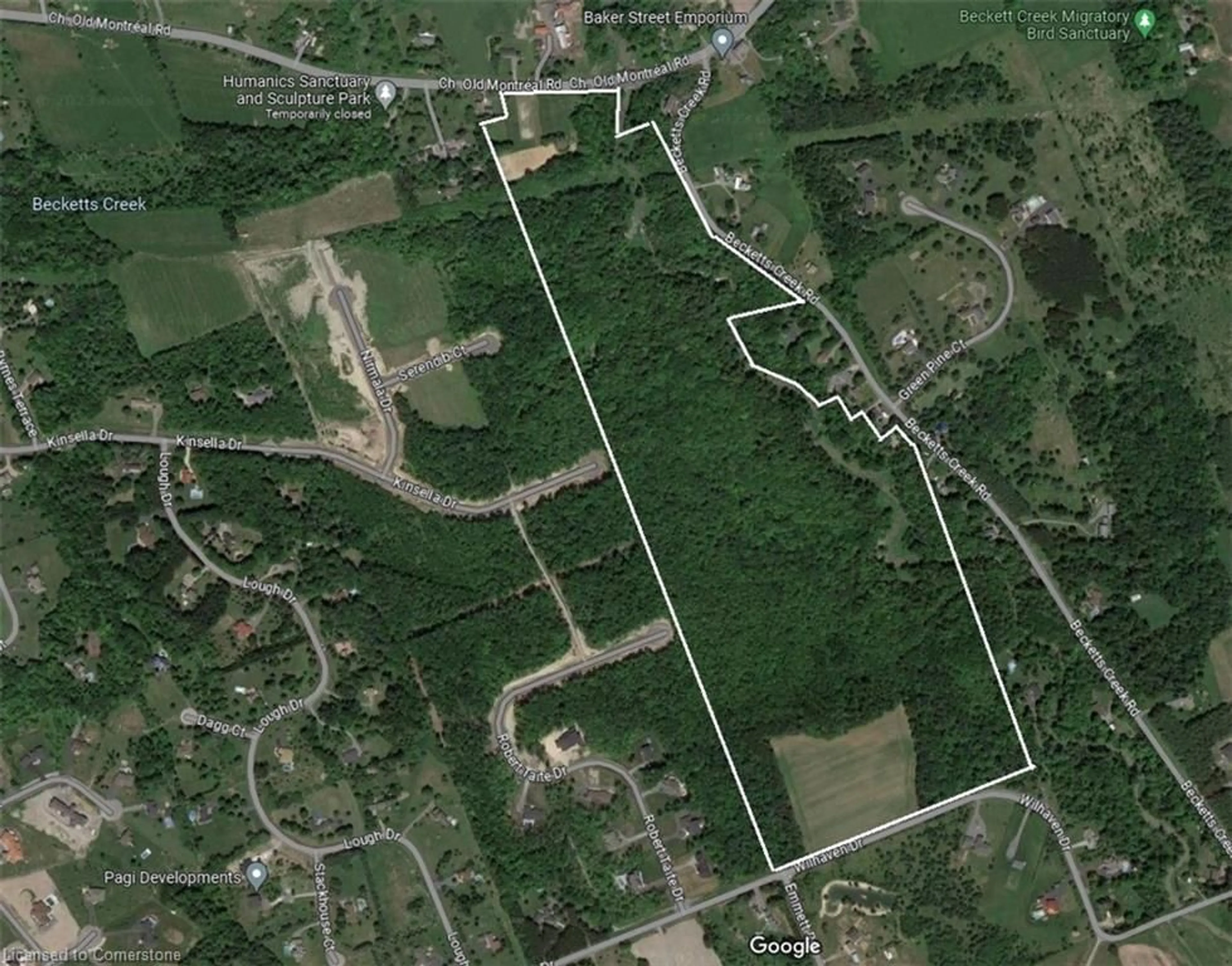 Picture of a map for 0 Old Montreal Rd, Ottawa Ontario K4C 1C8