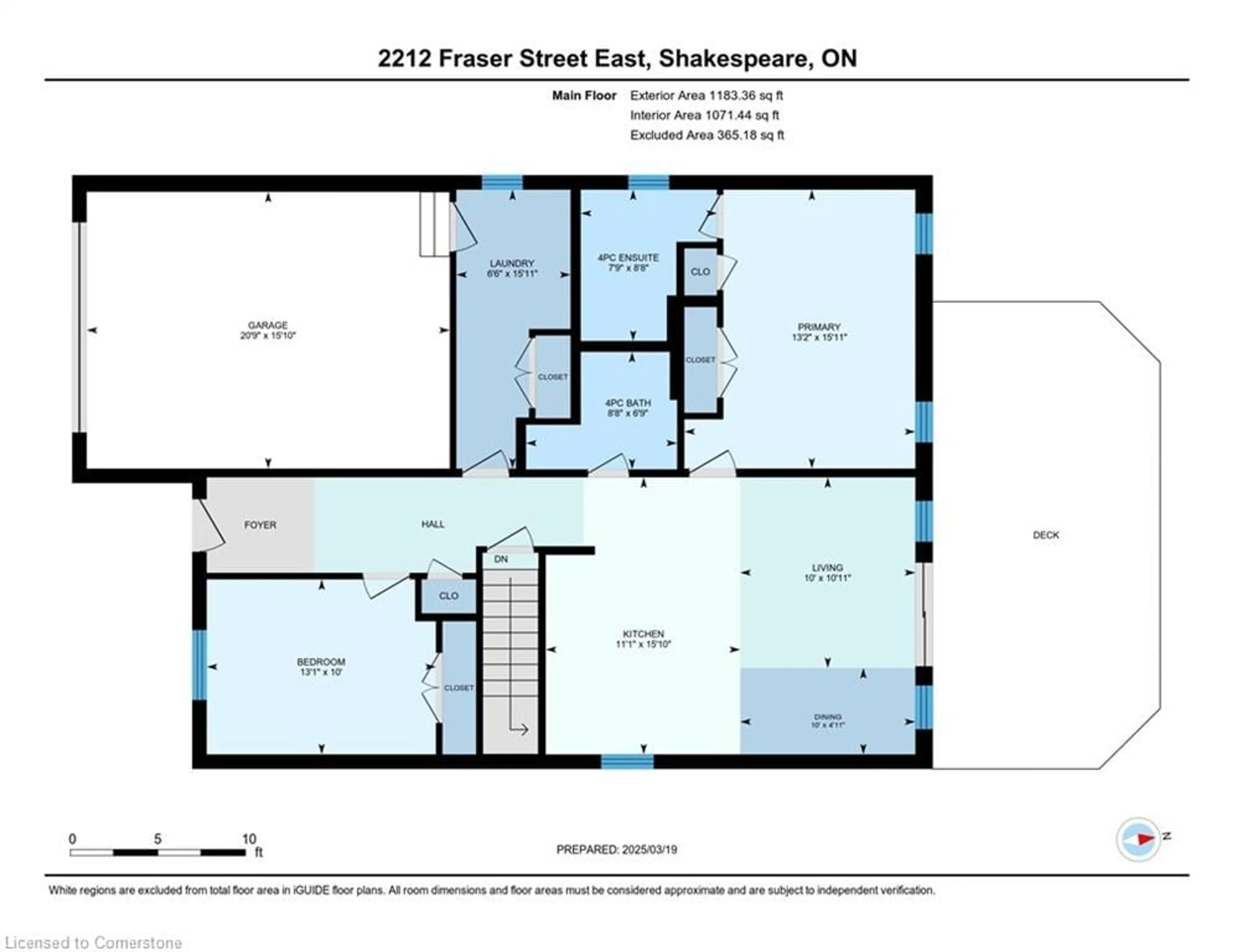 Floor plan for 2212 Fraser St, Shakespeare Ontario N0B 2P0